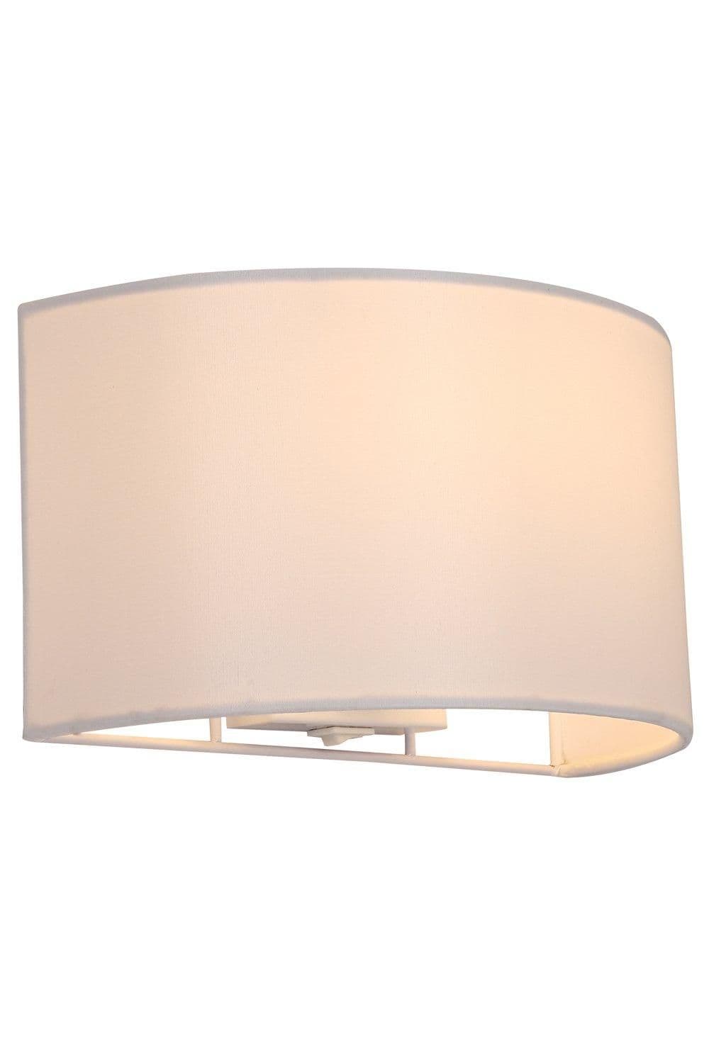 Wall Wash Light Switch Semi Circle Fabric Shade