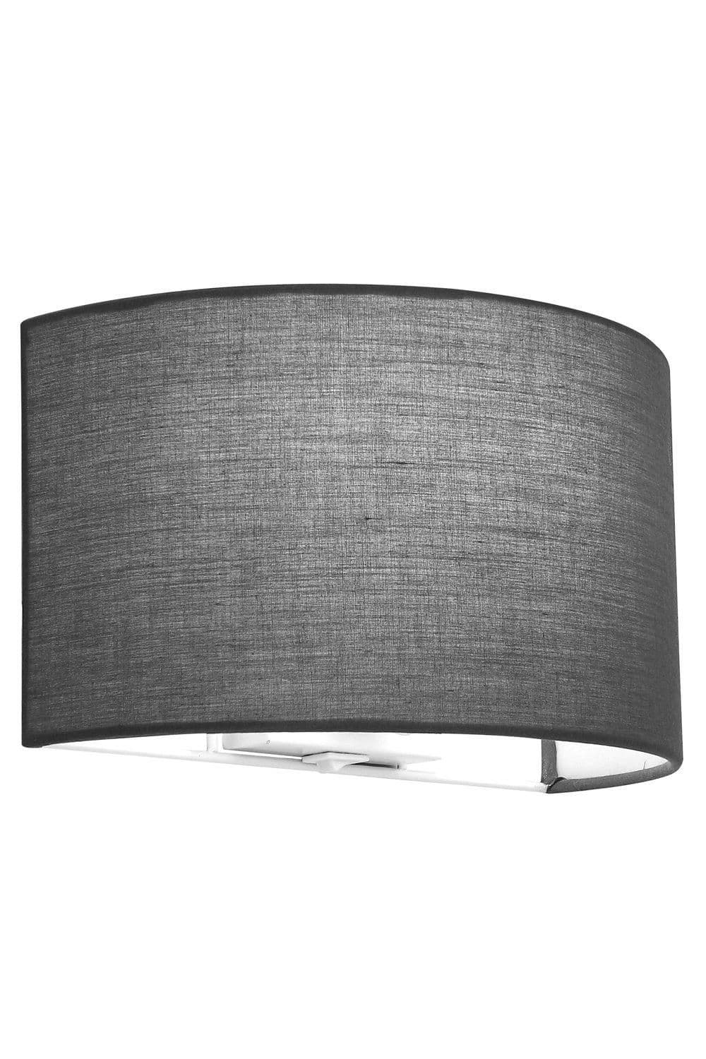 Wall Wash Light Switch Semi Circle Fabric Shade