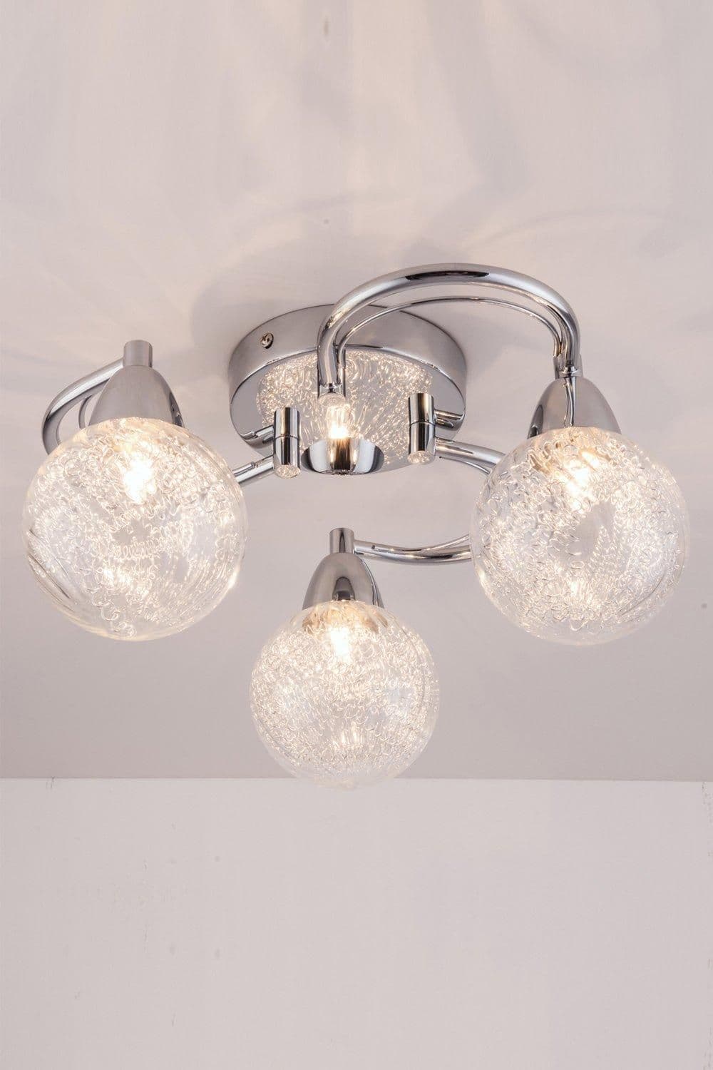 LED Semi Flush Ceiling Light Swirl Arms 3000K
