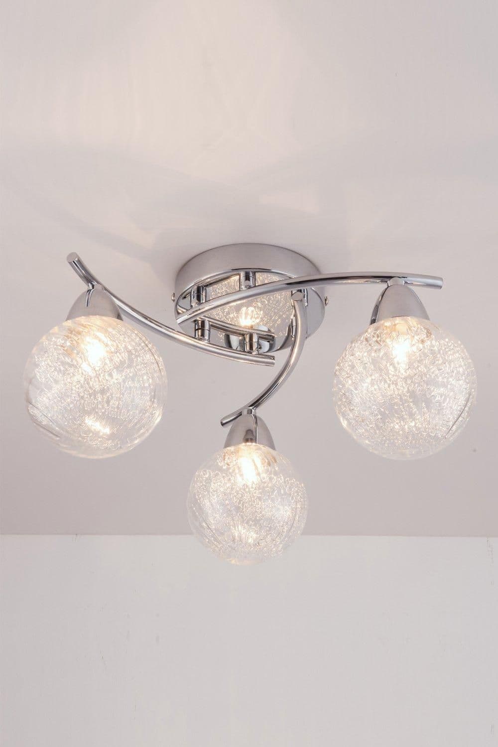 LED Semi Flush Ceiling Light Straight Arms 3000K
