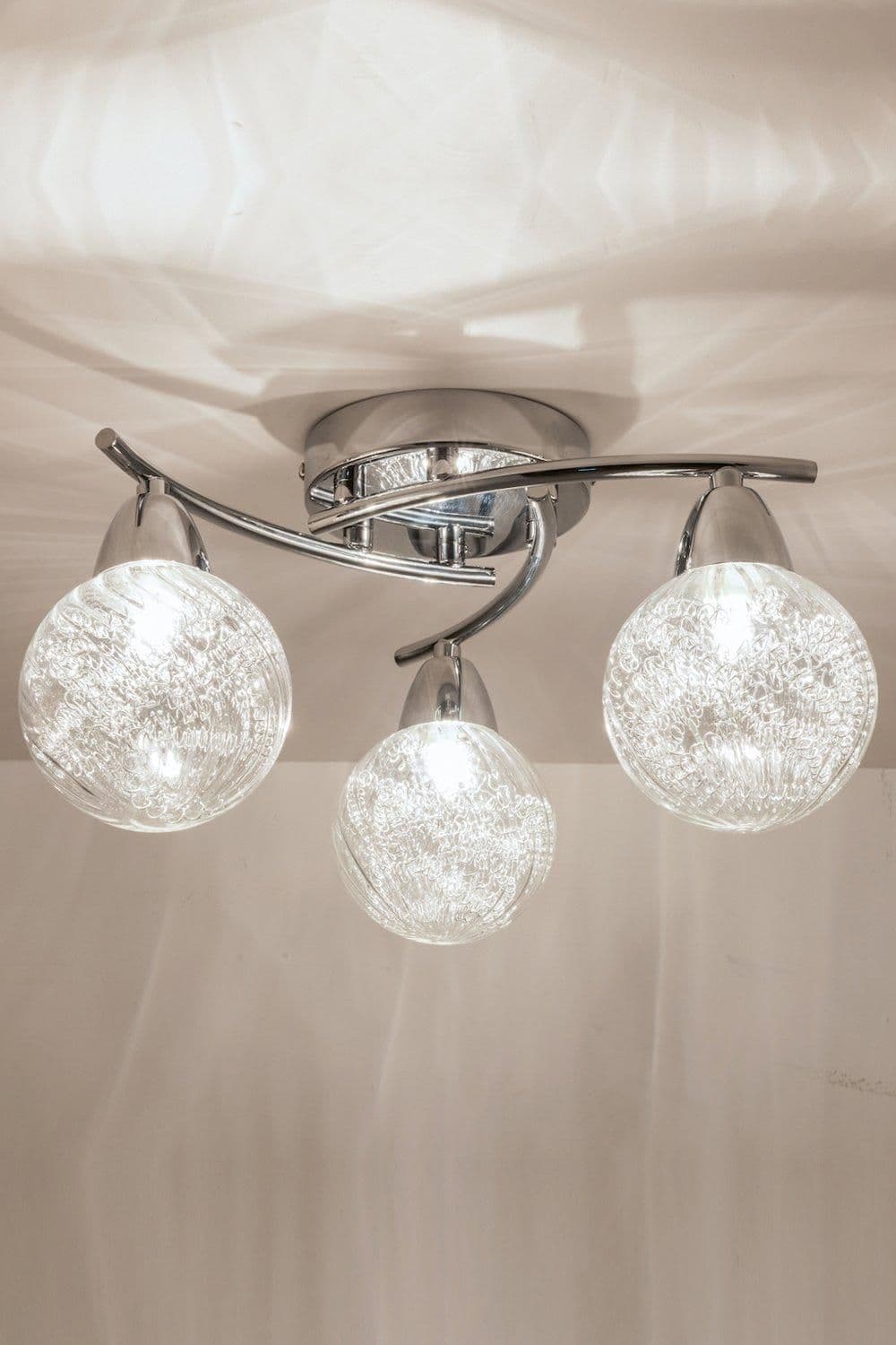LED Semi Flush Ceiling Light Straight Arms 4000K
