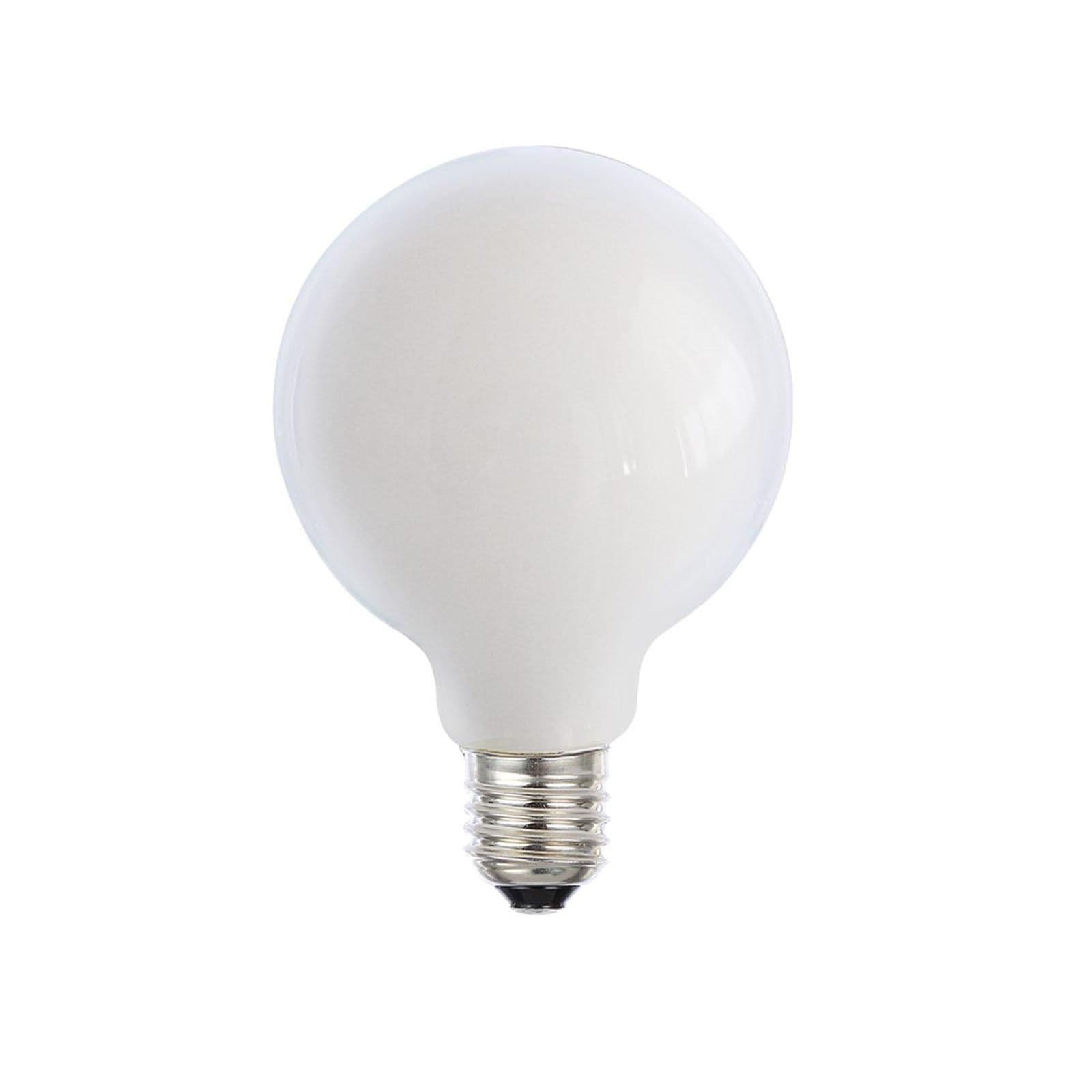 8 Watts G125 E27 LED Bulb Opal Globe Warm Dimmable
