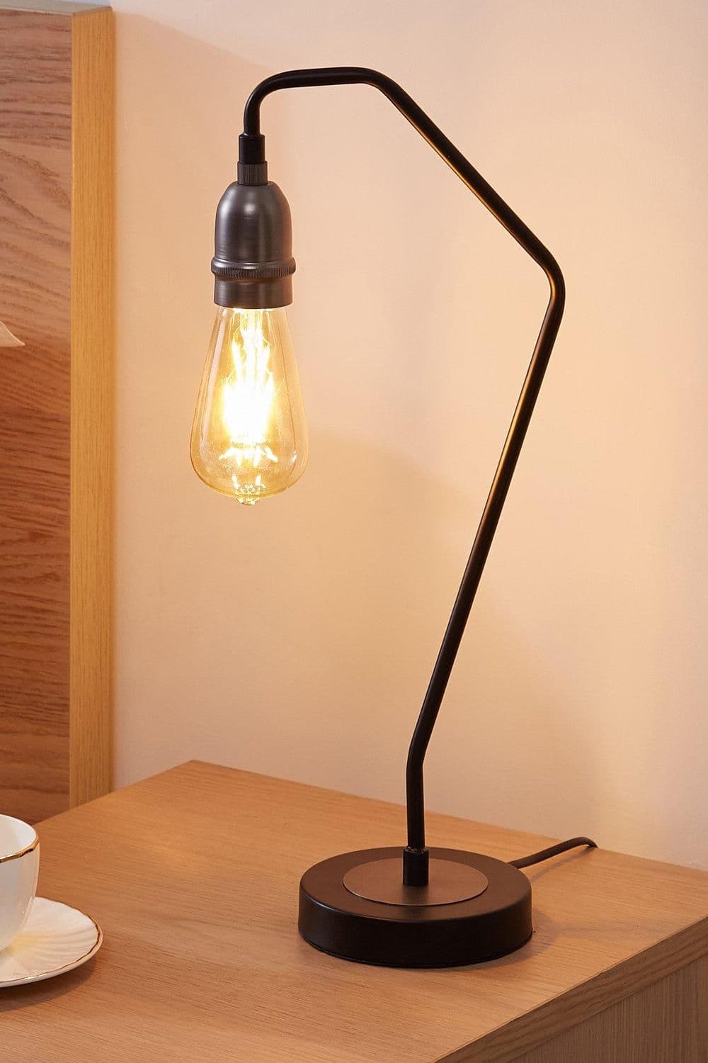 Plug Table Lamp E27 ES Cap On Off Switch