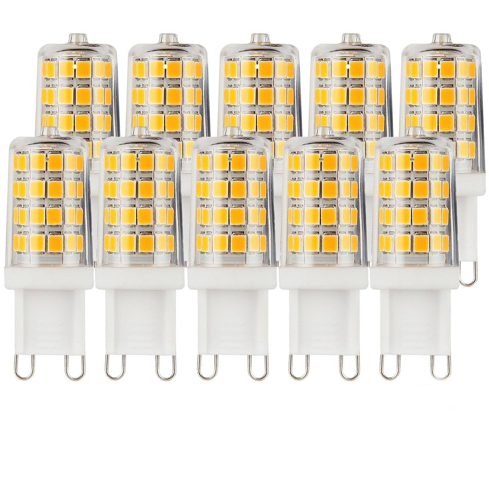 3 Watts G9 LED Bulb Clear Capsule Warm Dimmable Pack 10
