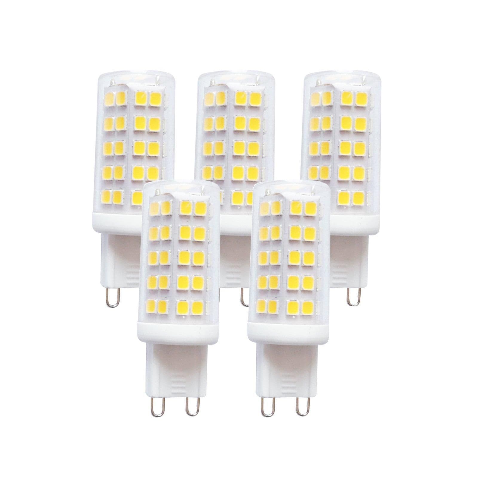 4 Watts G9 LED Bulb Clear Capsule Cool Dimmable Pack 5