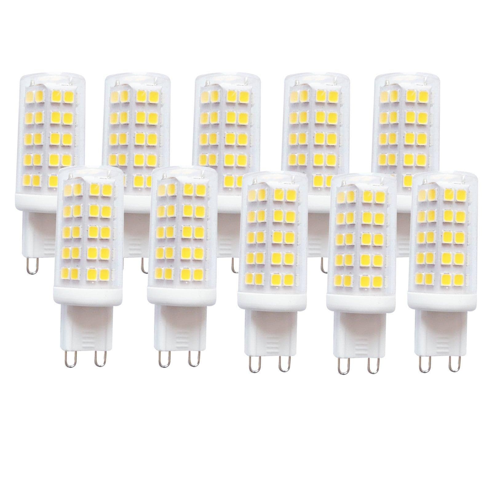 4 Watts G9 LED Bulb Clear Capsule Cool Dimmable Pack 10