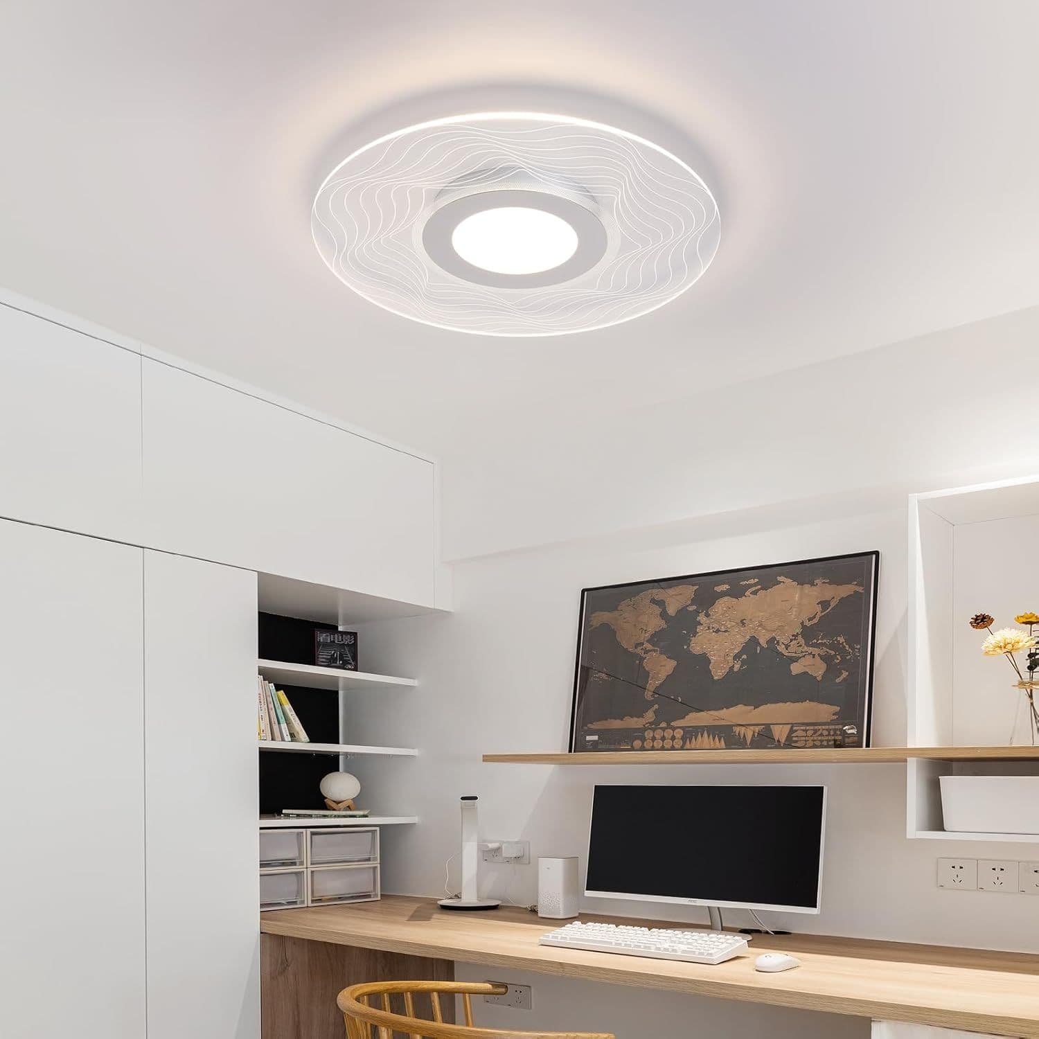 LED Ceiling Light Acrylic Circular Shade Non Dimmable