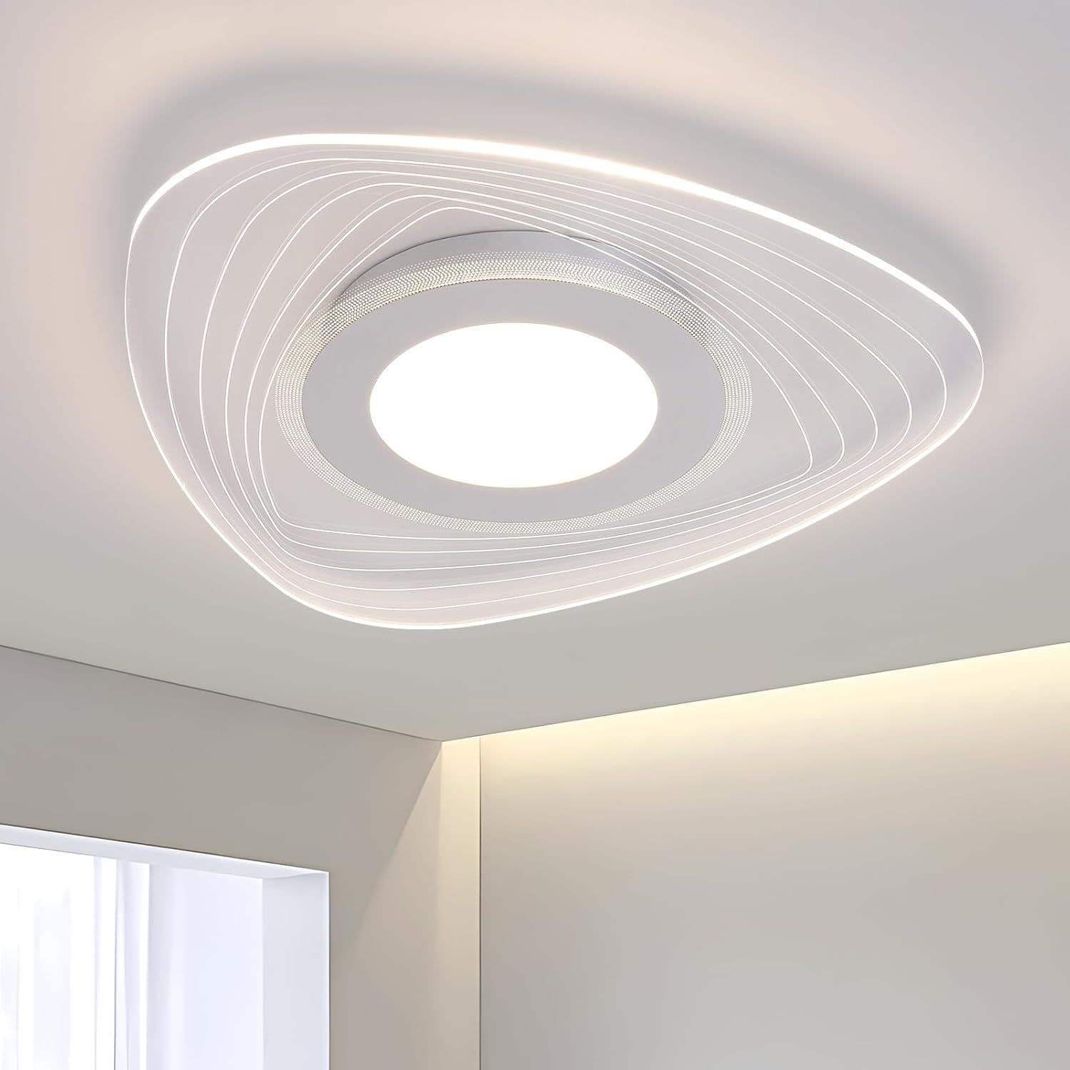 LED Ceiling Light Acrylic Triangular Shade Non Dimmable