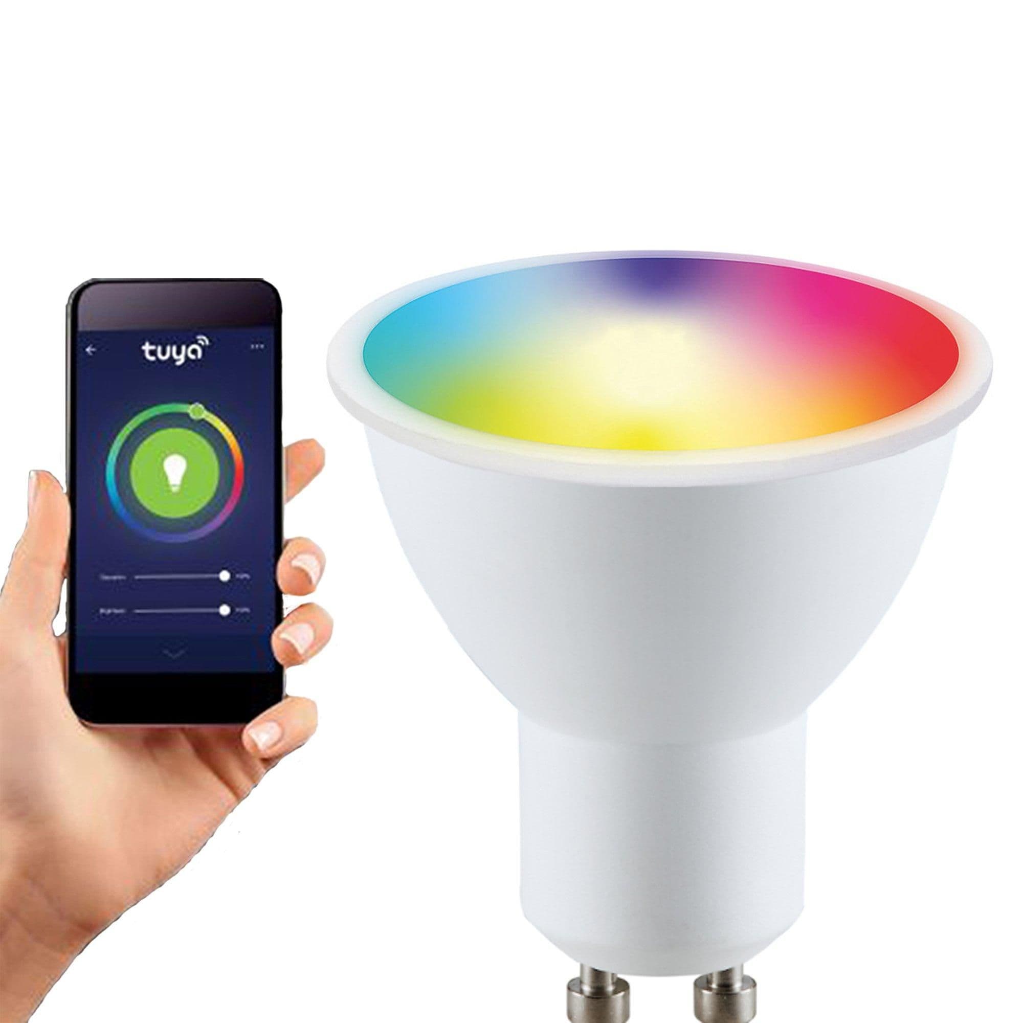 Tuya GU10 5.5 Watts WiFi LED Smart Bulb RGB CCT 2700K 6500K Dimmable