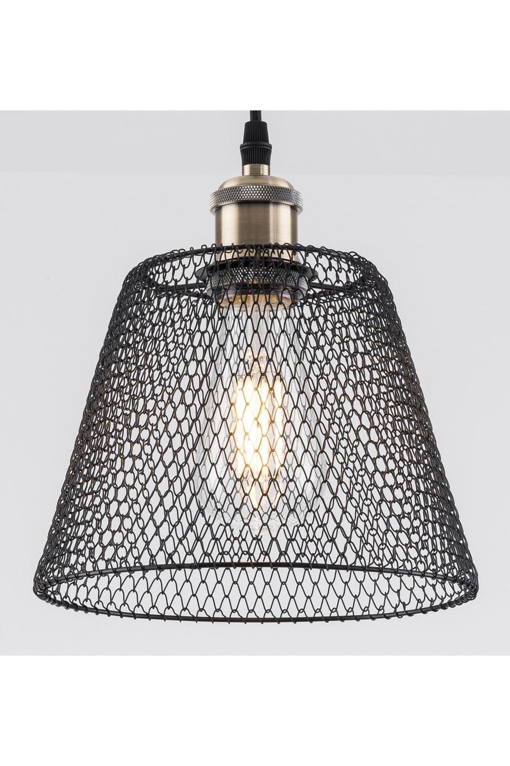 Compact Easy Fit Vintage Metal Lampshade Ceiling fitting Shade