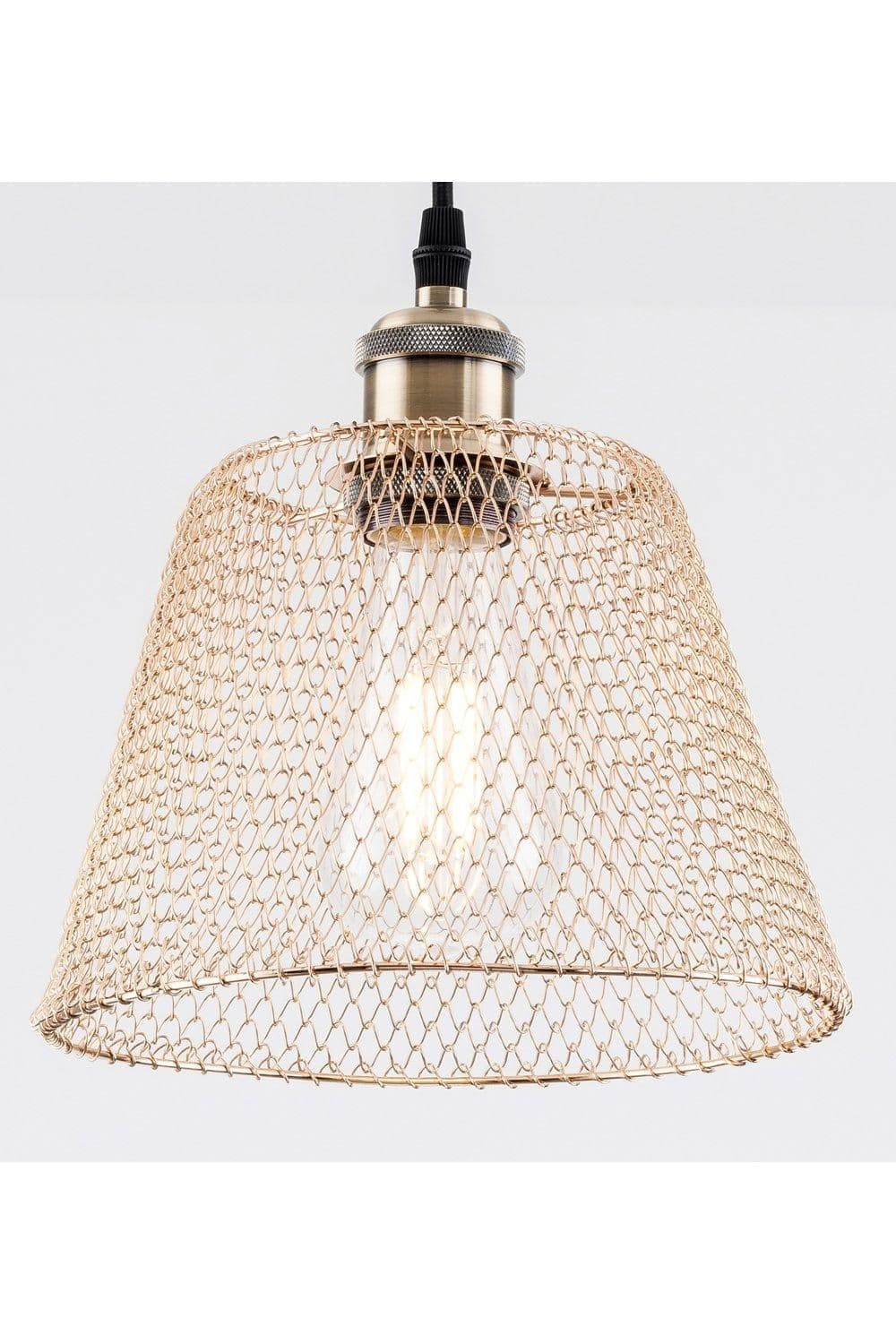 Easy Fit Metal Lampshade Compact Vintage Ceiling fitting Shade
