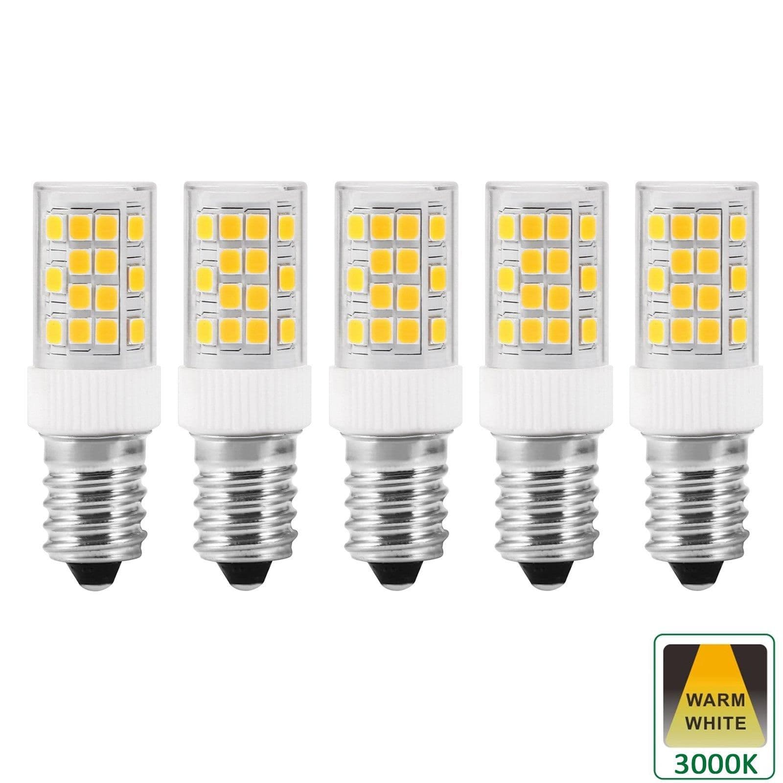 Warm E14 4W Dimmable Capsule LED Bulb Pack 5