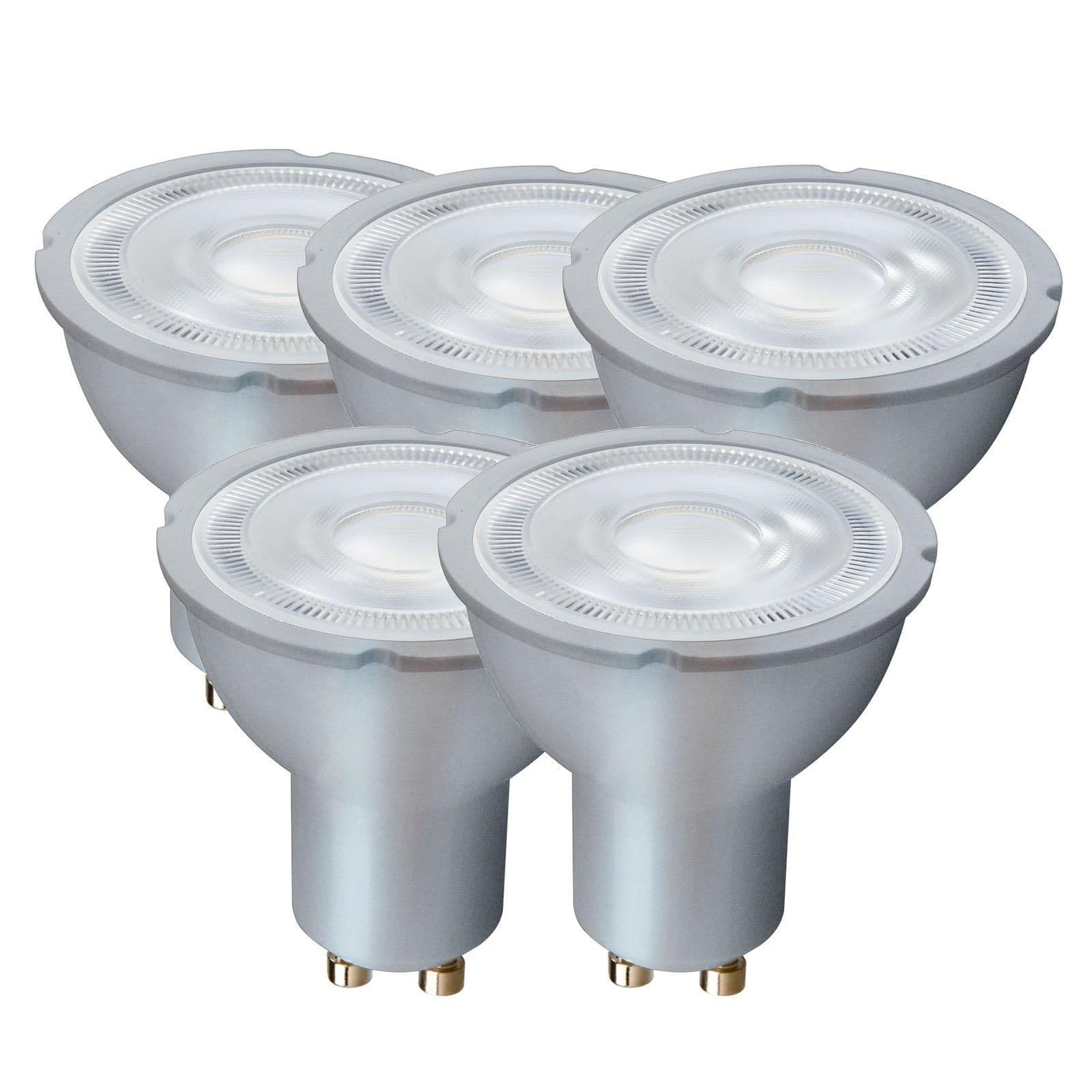 5 Watts GU10 LED Bulb Spotlight Daylight Non Dimmable Pack 5