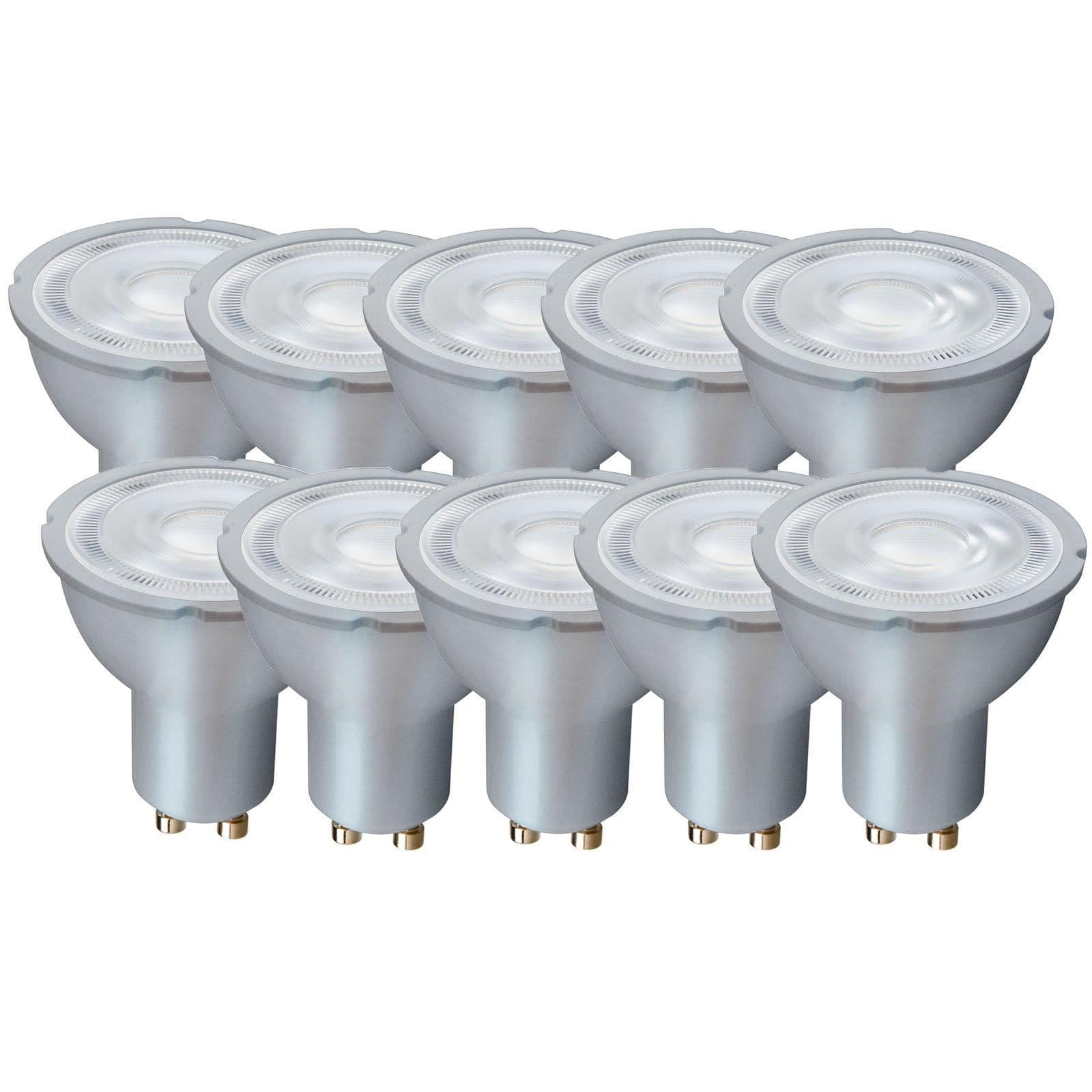7 Watts GU10 LED Bulb Spotlight Daylight Dimmable Pack 10
