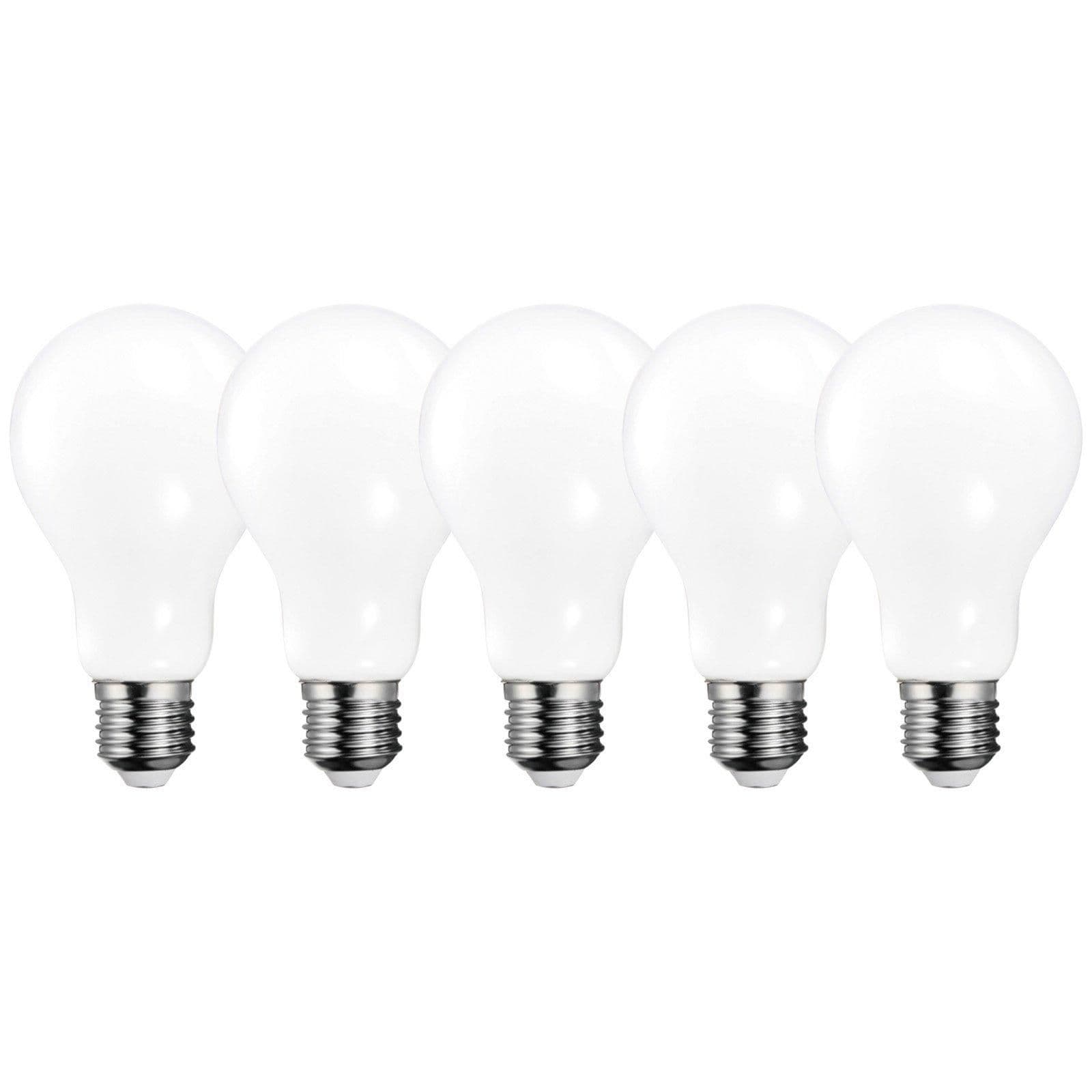 16 Watts A60 E27 LED Bulb Opal Cool Non Dimmable Pack 5