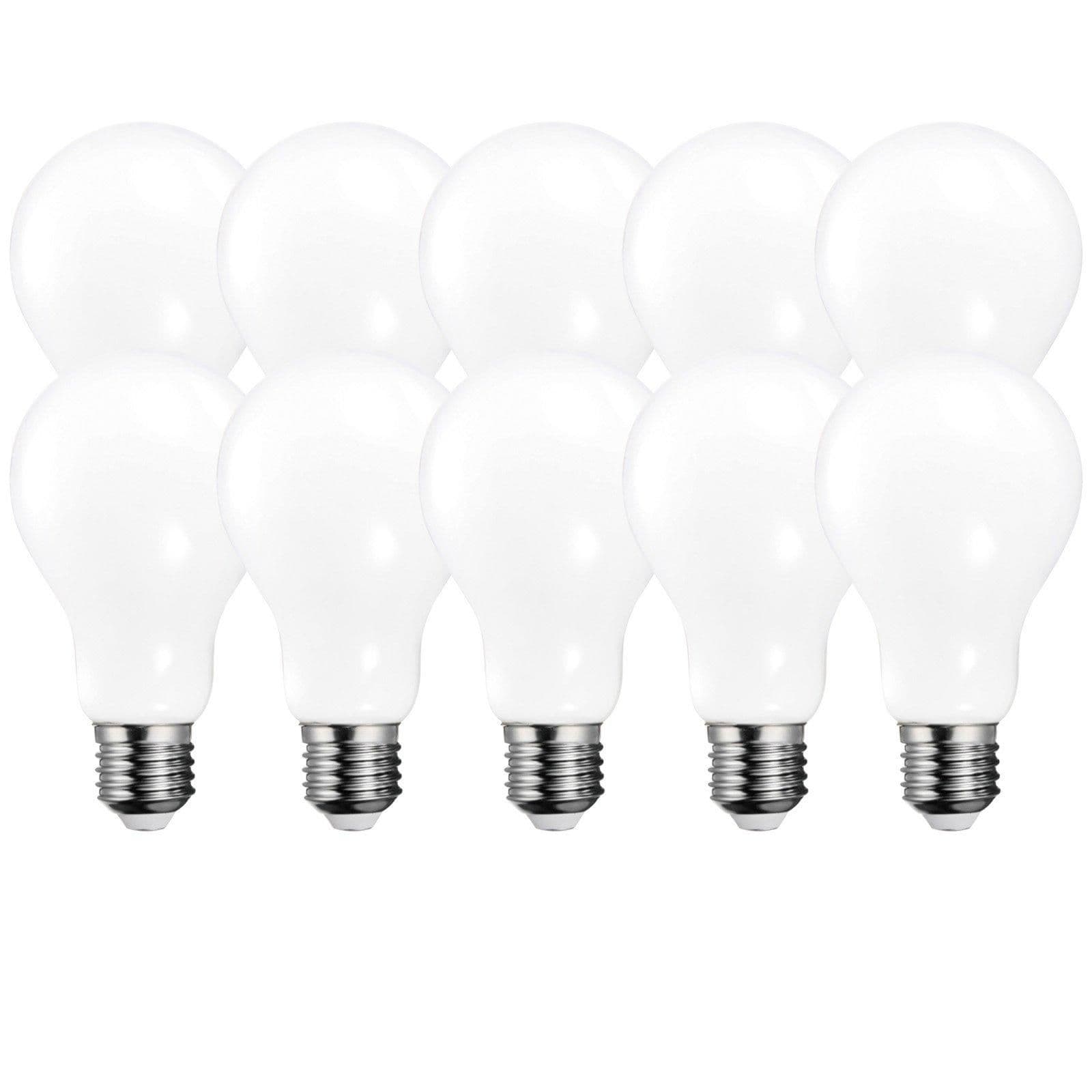 16 Watts A60 E27 LED Bulb Opal Cool Non Dimmable Pack 10
