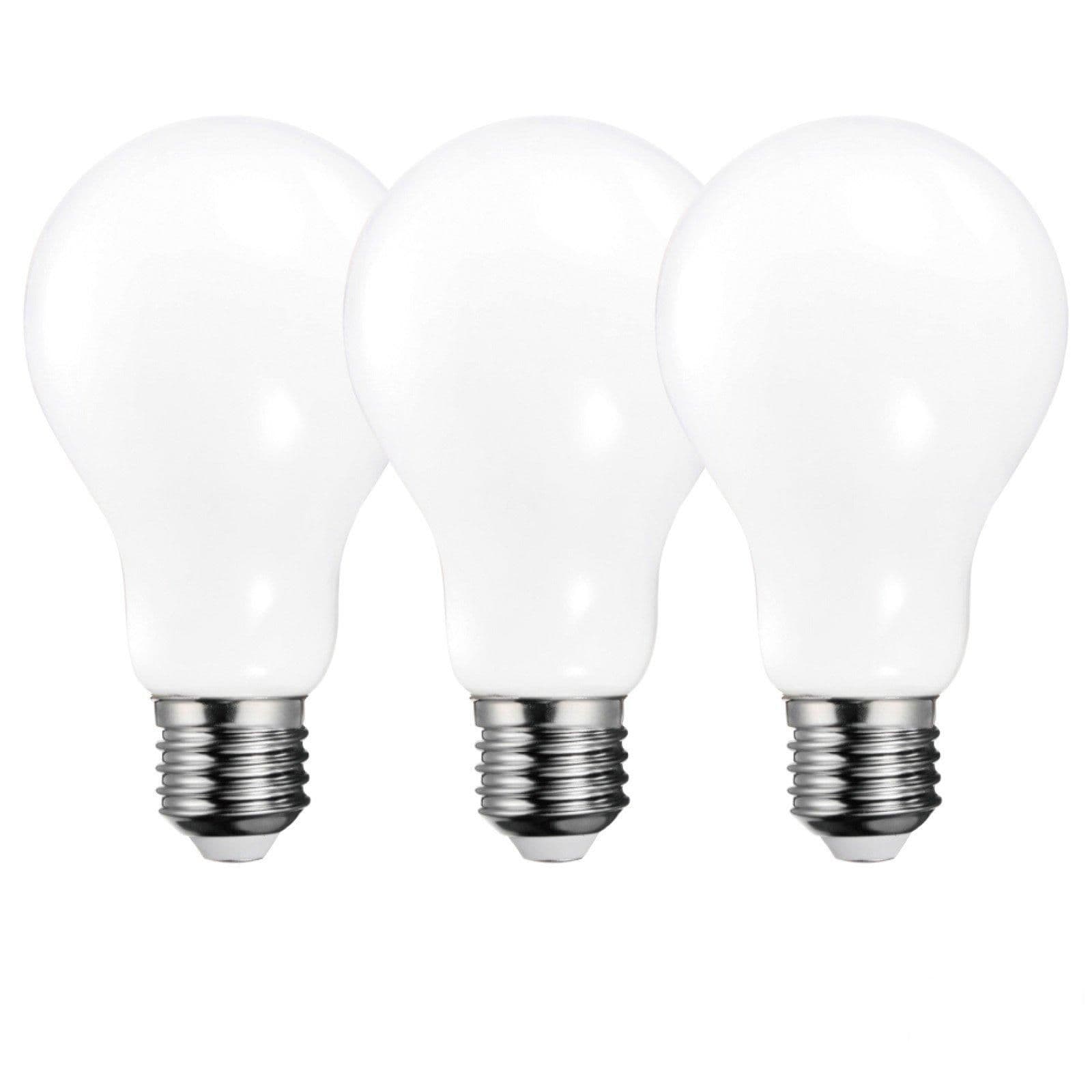 16 Watts A60 E27 LED Bulb Opal Cool Non Dimmable Pack 3