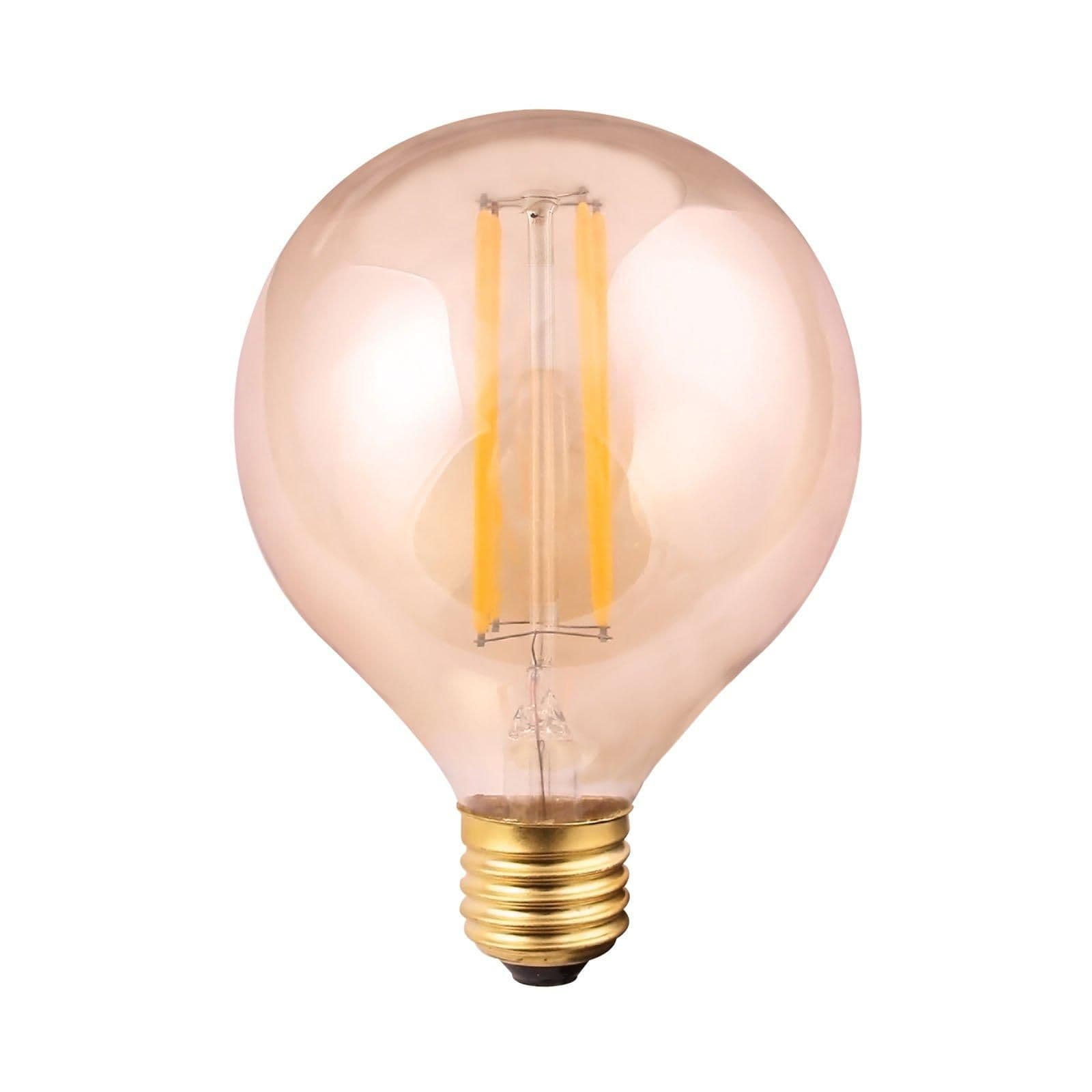 8 Watts G125 E27 LED Bulb Amber Globe Warm Dimmable