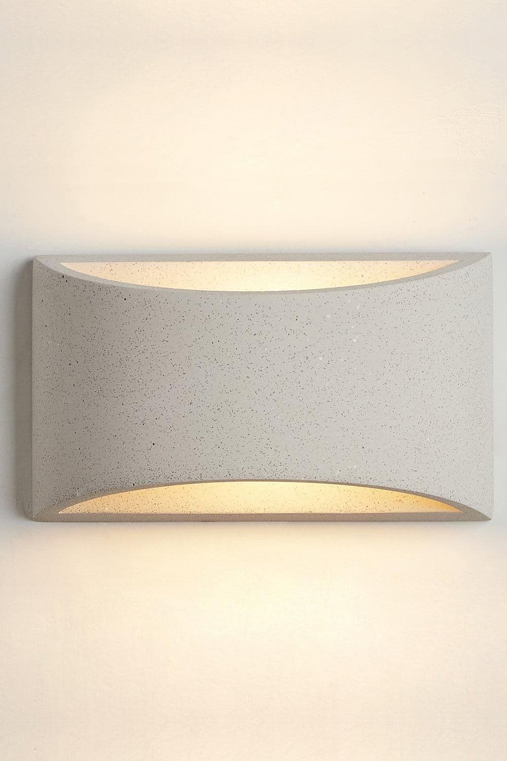 Concrete Art Deco Medium Plaster Indoor Wall Light