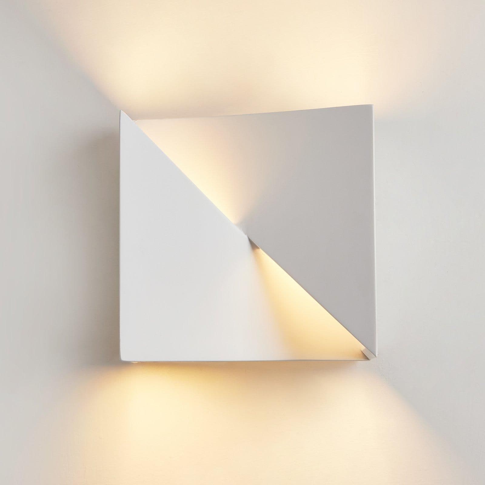 Art Deco Up Down Wall Light Ceramic Finish