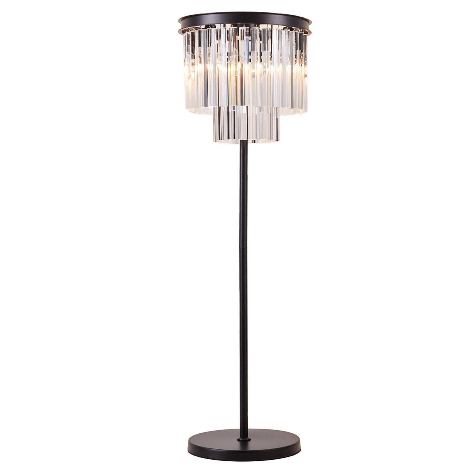 3 Light Floor Lamp Decorative Crystals surrounding light