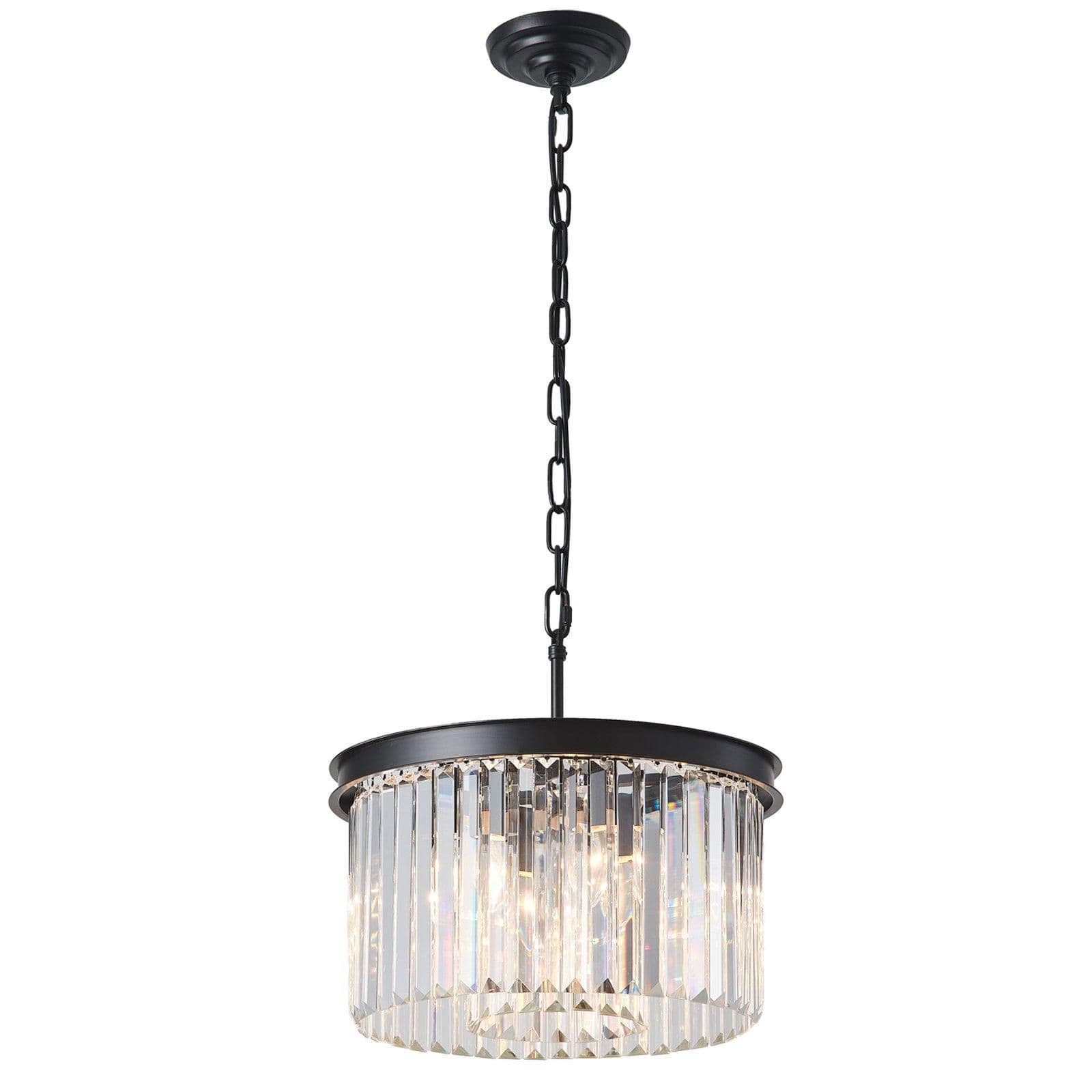 5 Light Pendant Ceiling Light Decorative Crystal Rings around lights