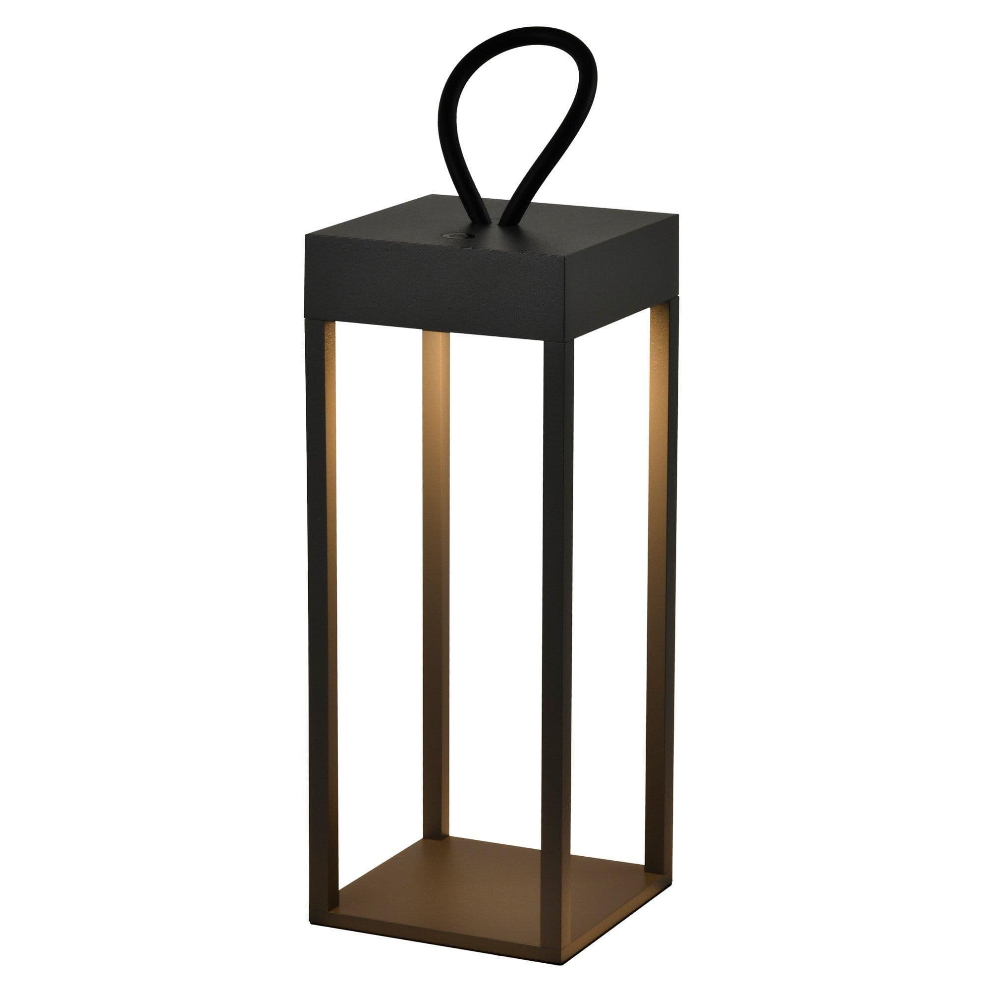 Portable LED Outdoor Light Rechargeable battery IP54 Dimmable Dark Grey Finish