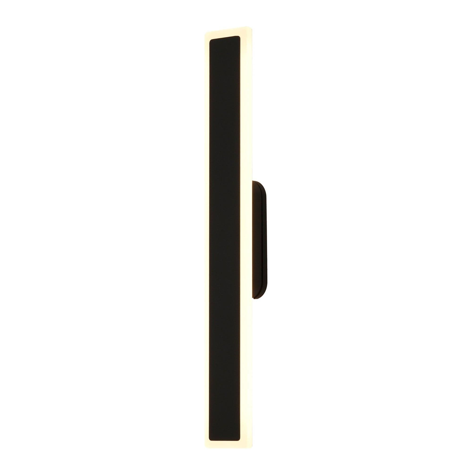 17 Watts LED Wall Light IP54 Weatherproof Dark Grey Finish Indoor Outdoor 62.5cm Height 3000K