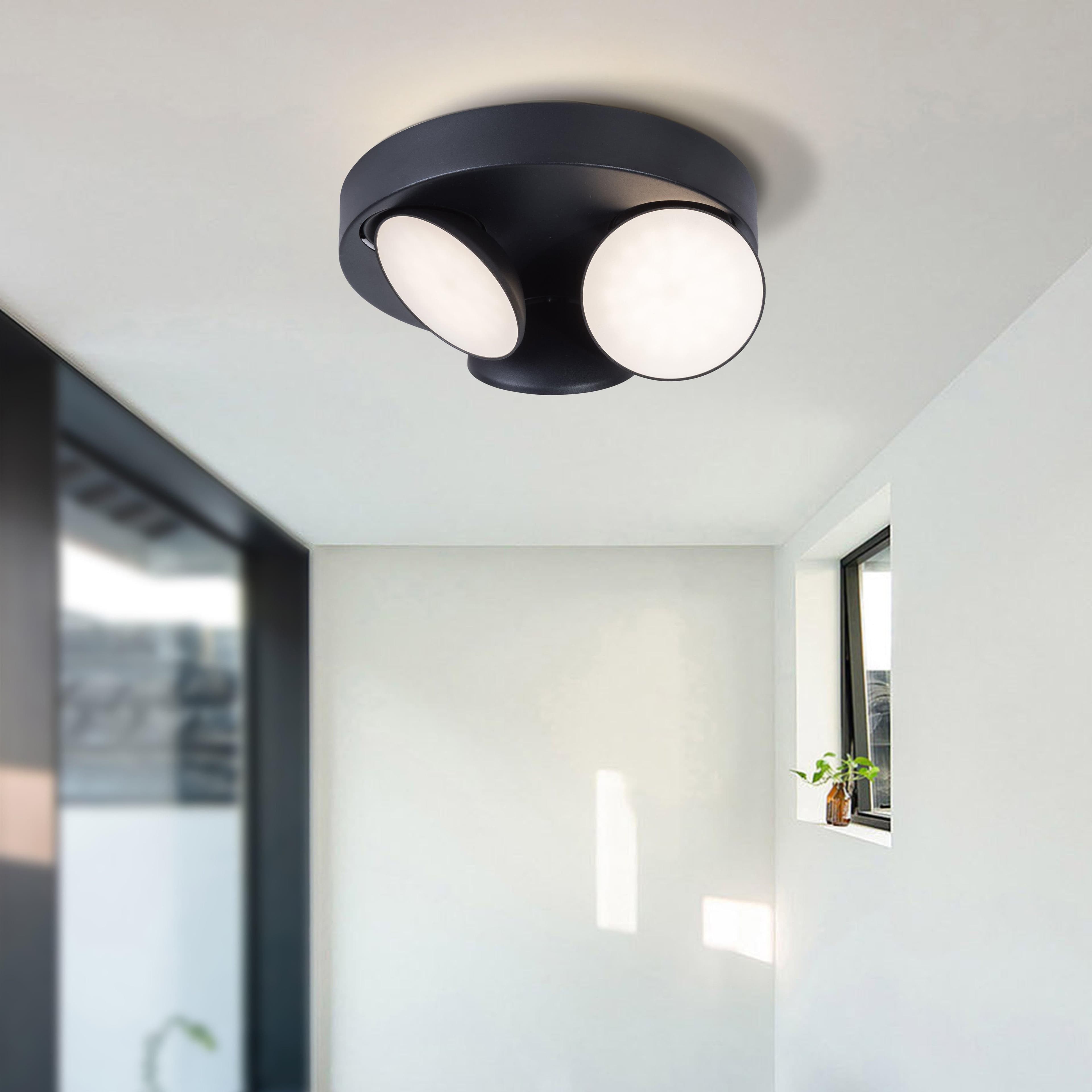 3 Light LED Round Ceiling Spotlight 3x 5W 3000K Dimmable