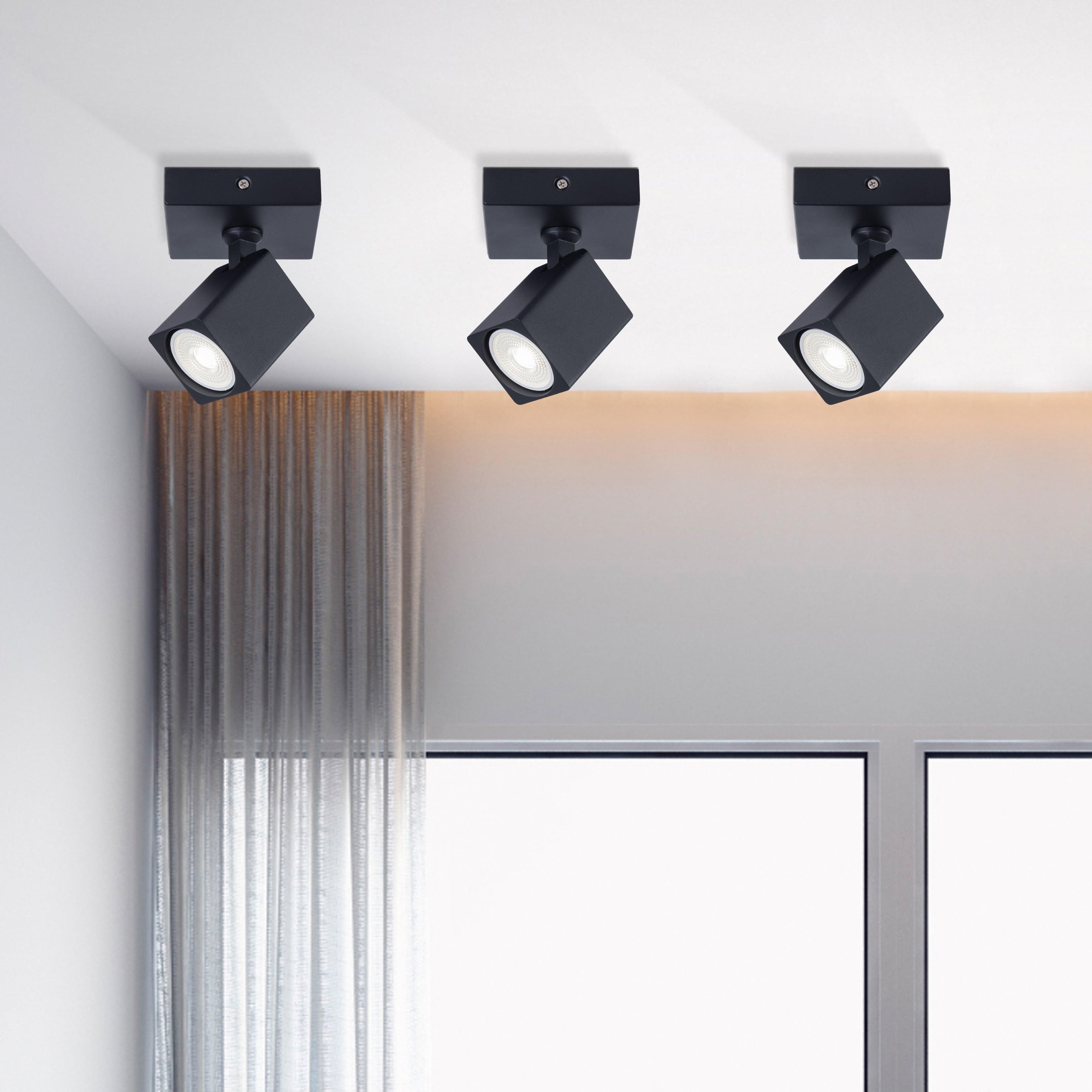 1 Light GU10 Square Spotlight
