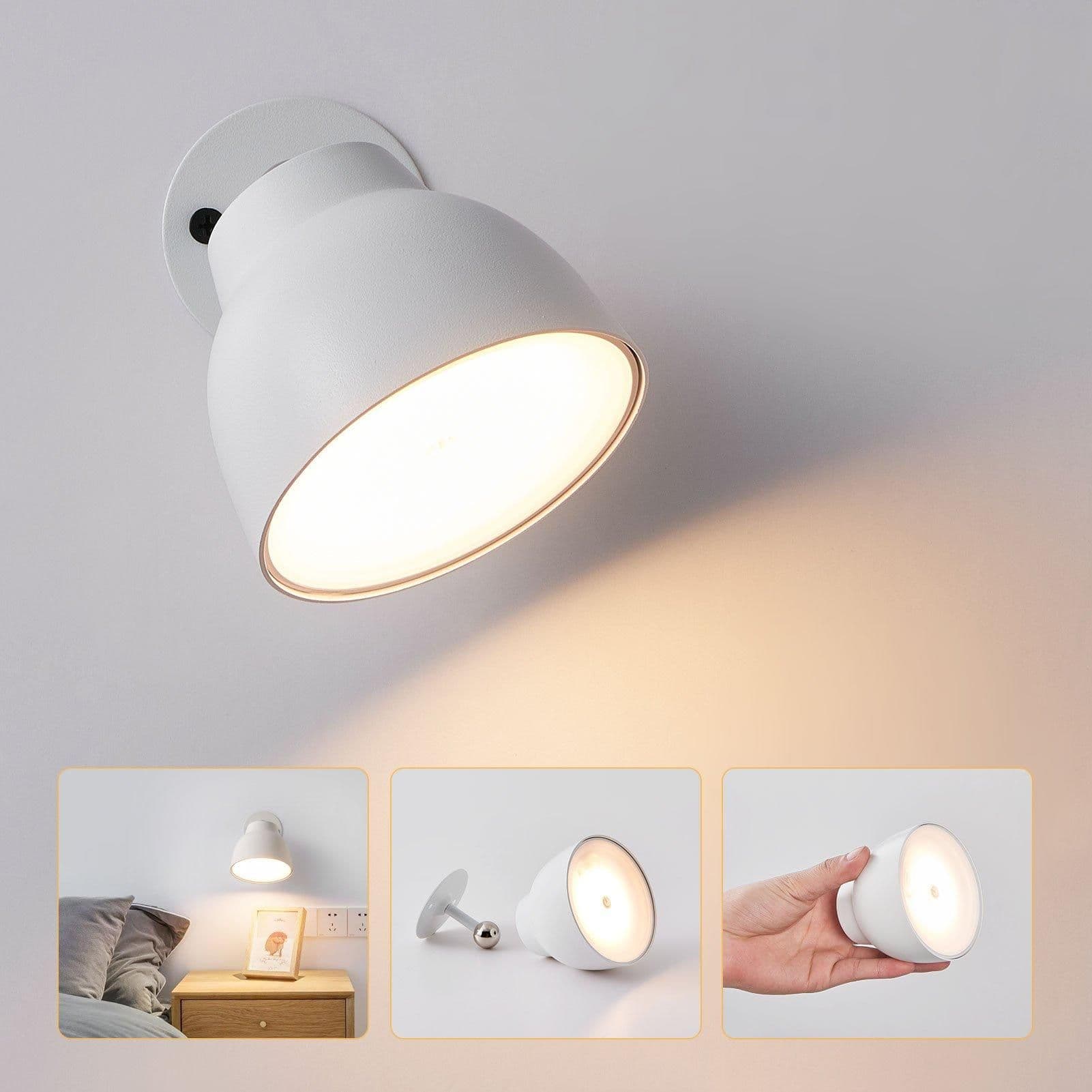 LED Wireless Wall Lamp Touch Control Battery Operated Wall Sconce