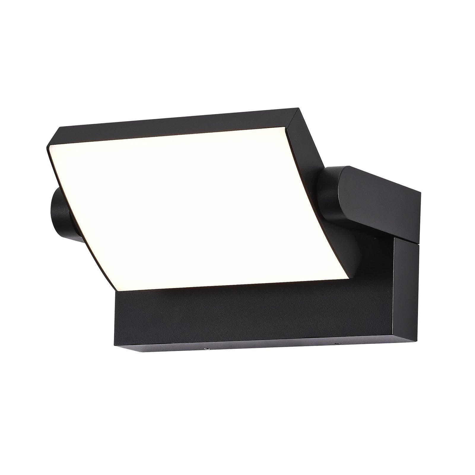 Matt Modern Rectangular LED Outdoor Wall Light Mains Powered Weatherproof