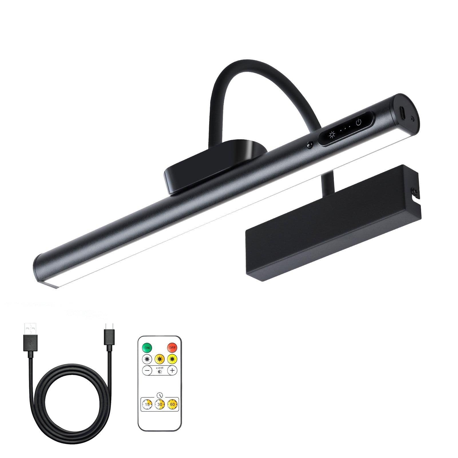 Rechargeable Picture Light Remote Dimmable 3 Temps