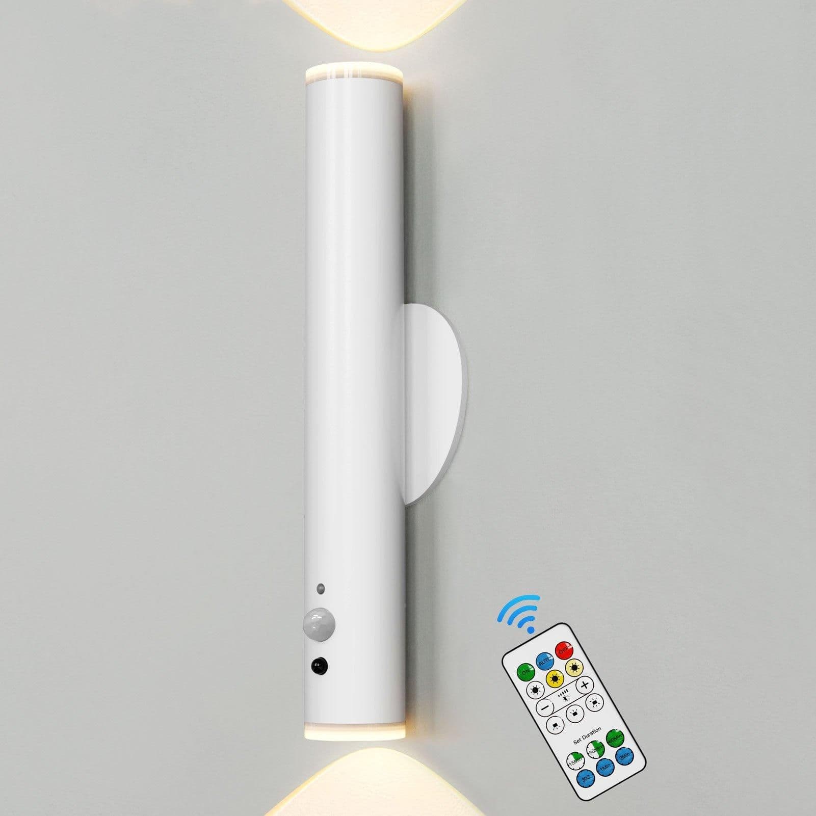 Battery Operated Wall Lights Motion Sensor Rechargeable Wall Lamp Indoor LED Wall Sconce
