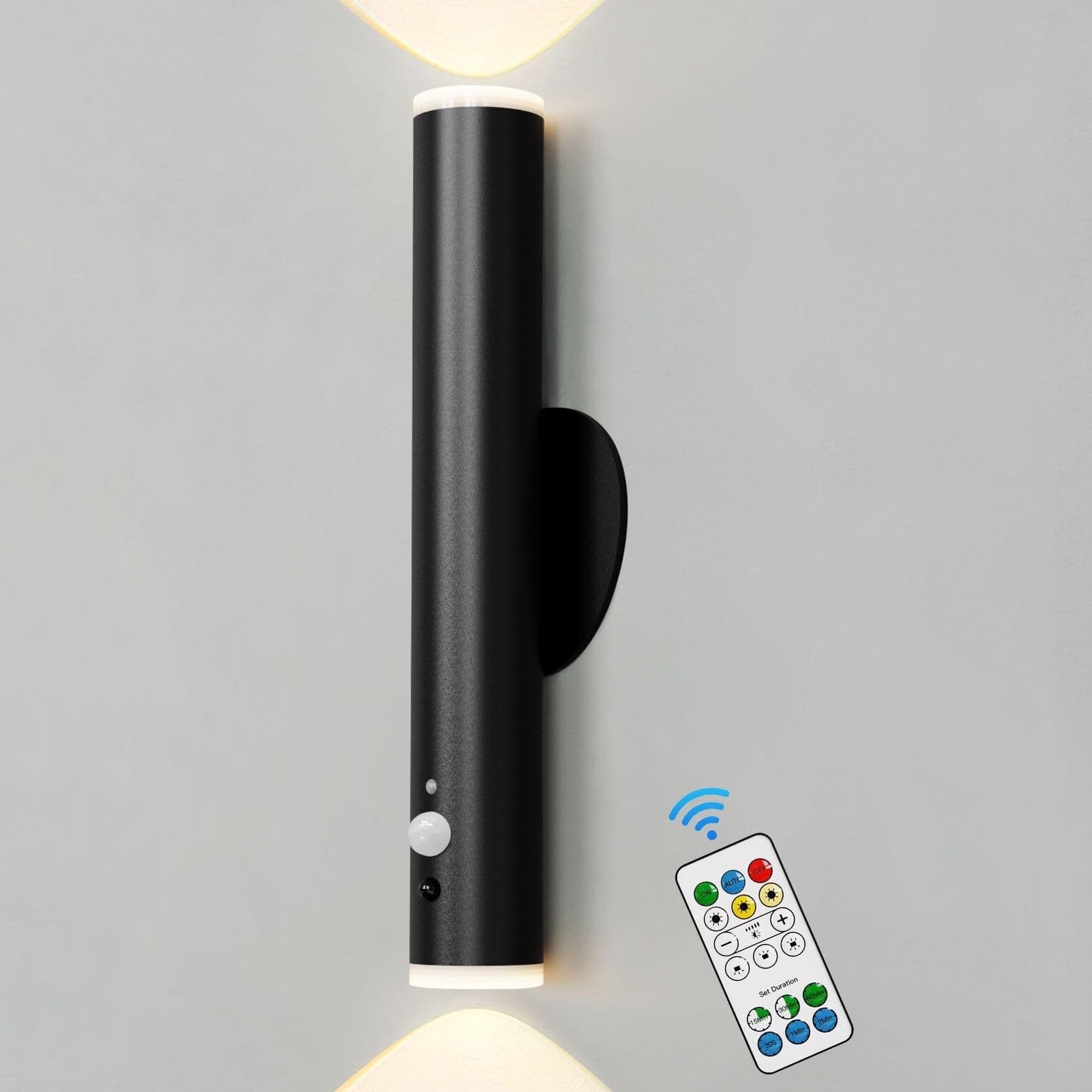 Battery Operated Wall Light Motion Sensor Rechargeable Wall Lamp Remote