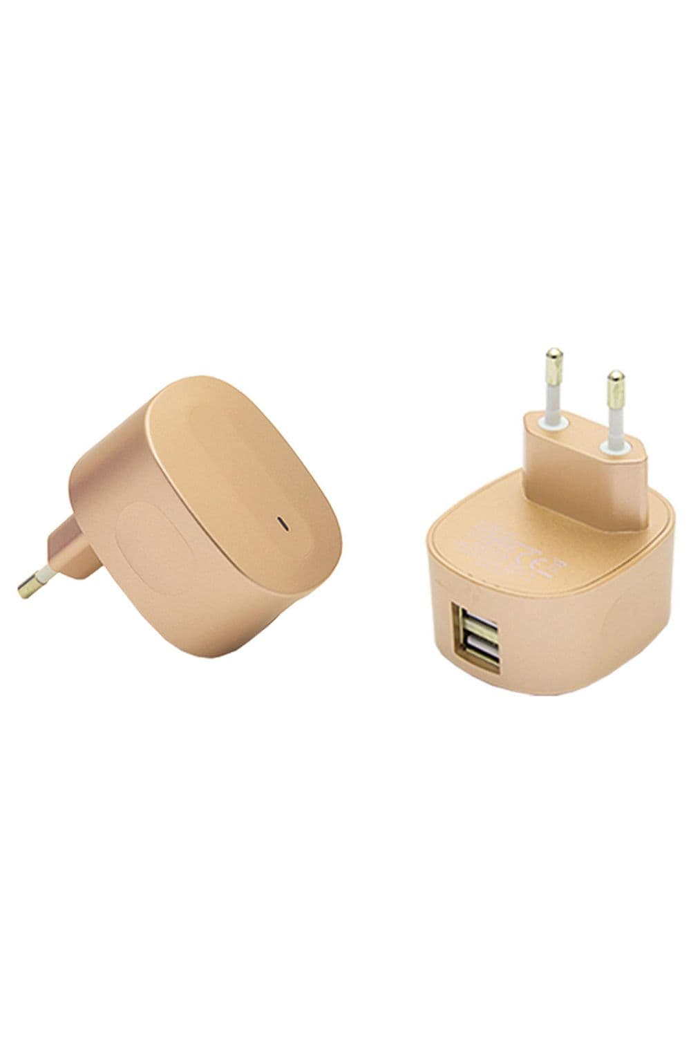Multicoloured Dual USB Mains Charger 2.4 AMP Plug