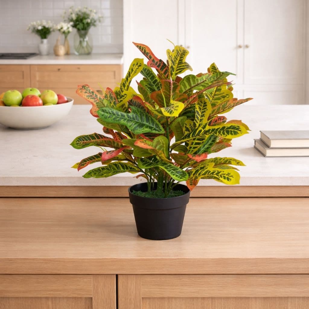 65cm Artificial Codiaeum Multicoloured House Plant