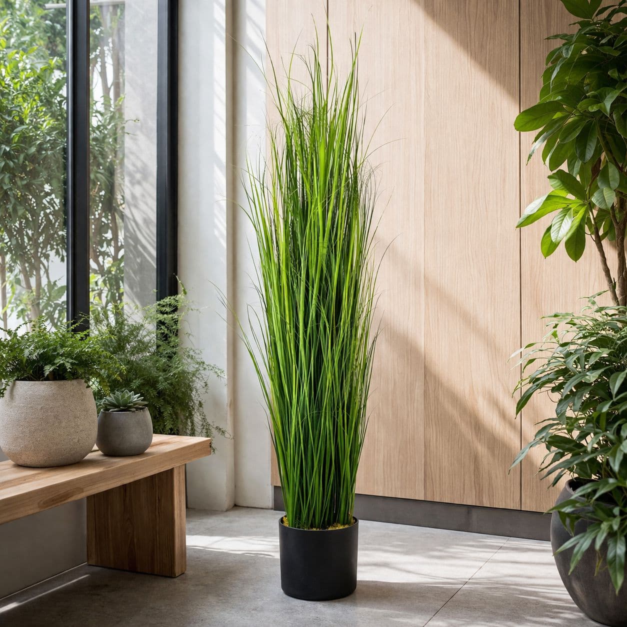 130cm Artificial Natural Onion Grass Plant