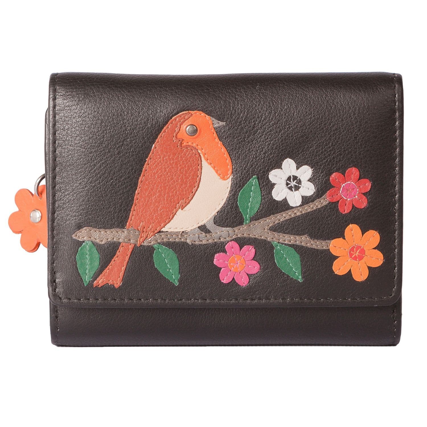 Robin Bird Trifold RFID Purse