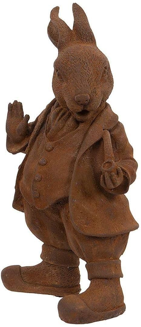 Mr Rabbit Garden Sculpture Rustic Ornament