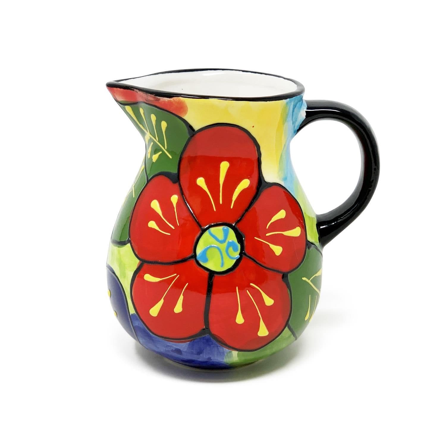 Classic Spanish Hand Painted Home Decor Small Pourer Jug 0.5L Floral