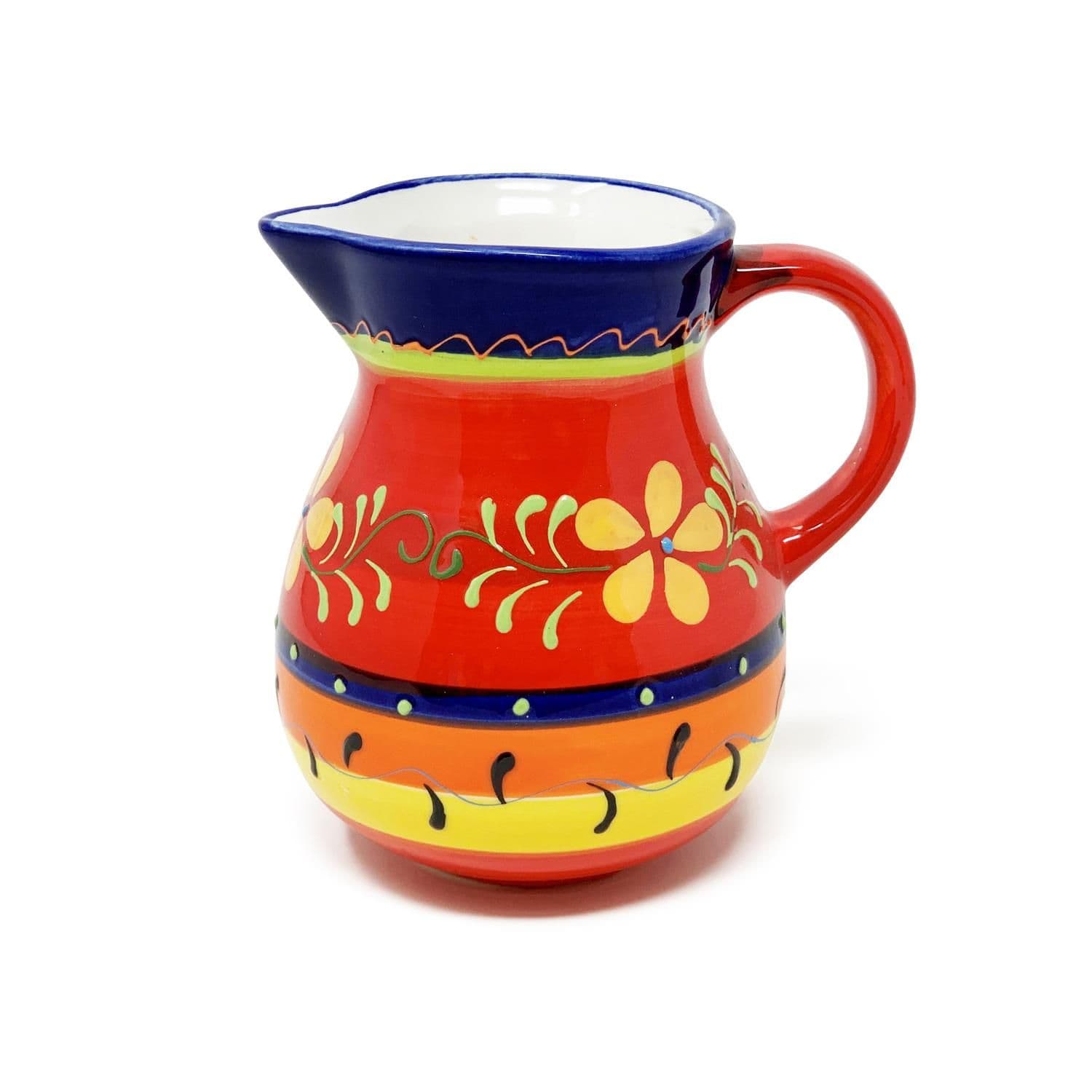 Classic Spanish Hand Painted Home Decor Small Pourer Jug 0.5L Daisy Chains