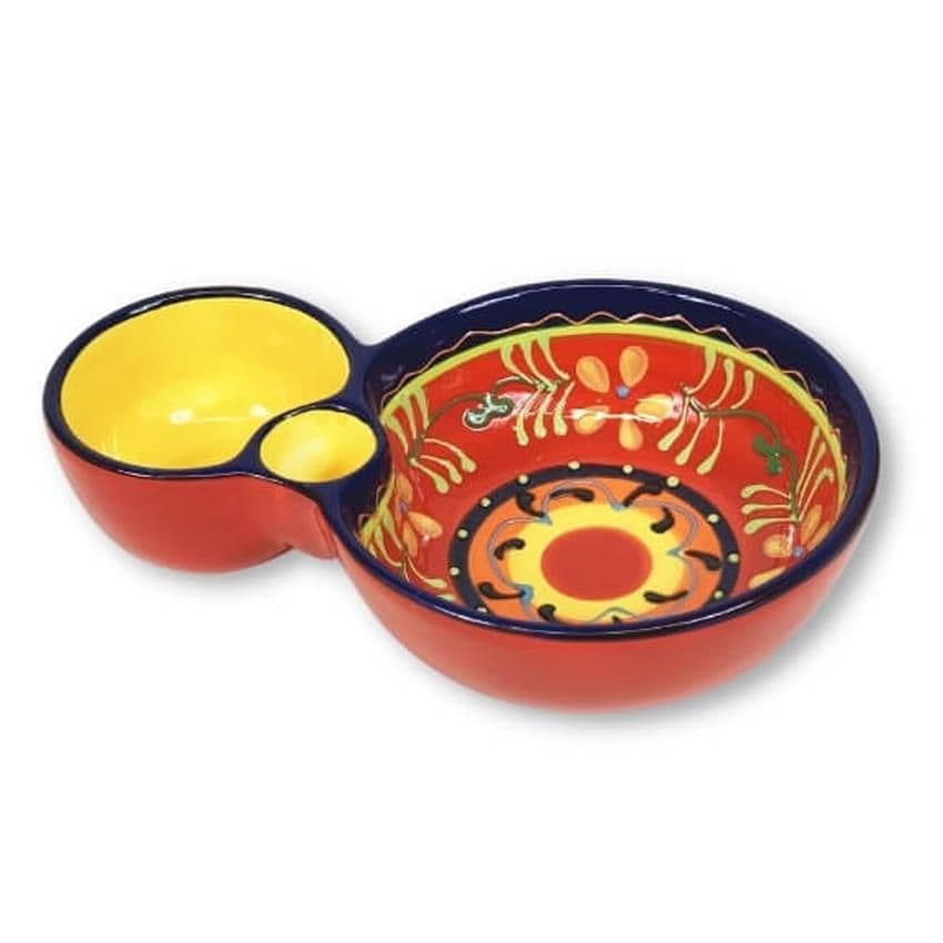 Classic Spanish Hand Painted Kitchen Dining Olive Dish (L) 19cm Daisy Chains
