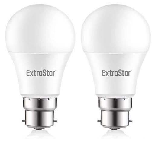 9W LED Globe Bulb B22 Warm 3000K pack 2