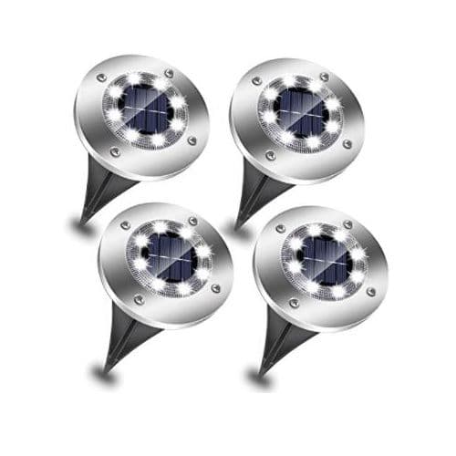 Solar Outdoor Garden Light IP65 Daylight 6500K Pack 4
