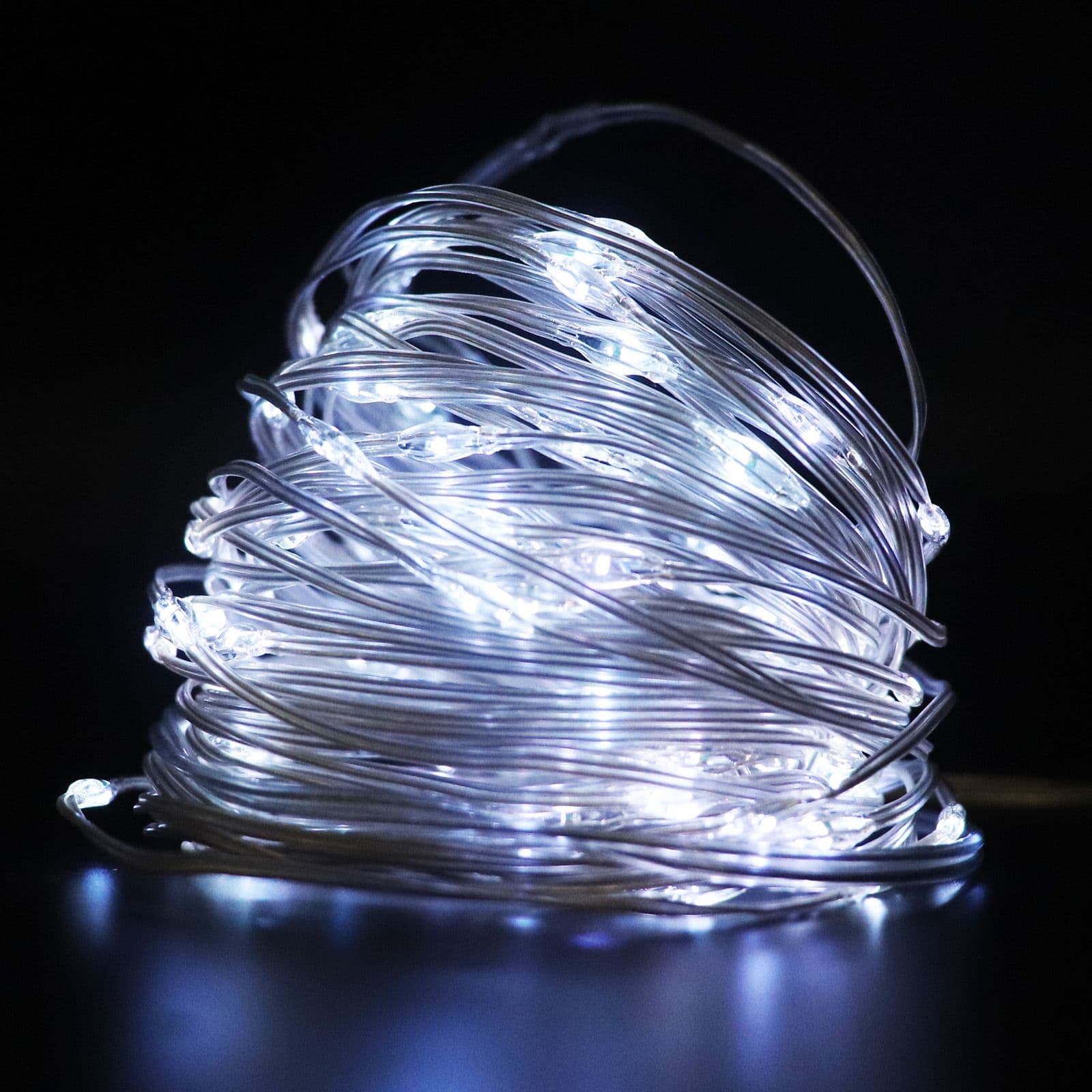 5M Waterproof Fairy Outdoor Garden String Lights Daylight 6500K Powered 3 x AA batteries IP65 Christmas Decoration