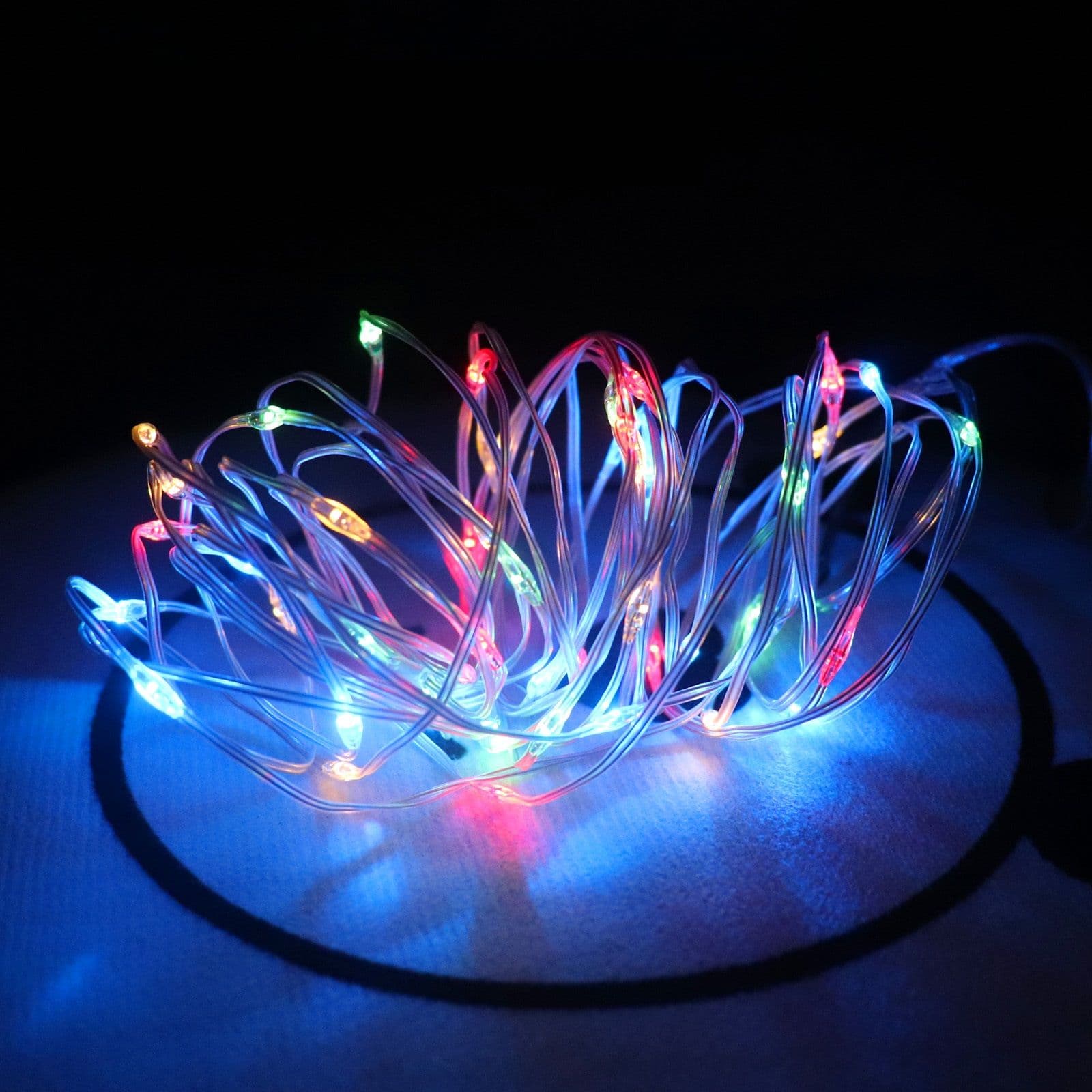 5M Waterproof Fairy Outdoor Garden Christmas String Lights RGB Powered 3 x AA batteries IP65