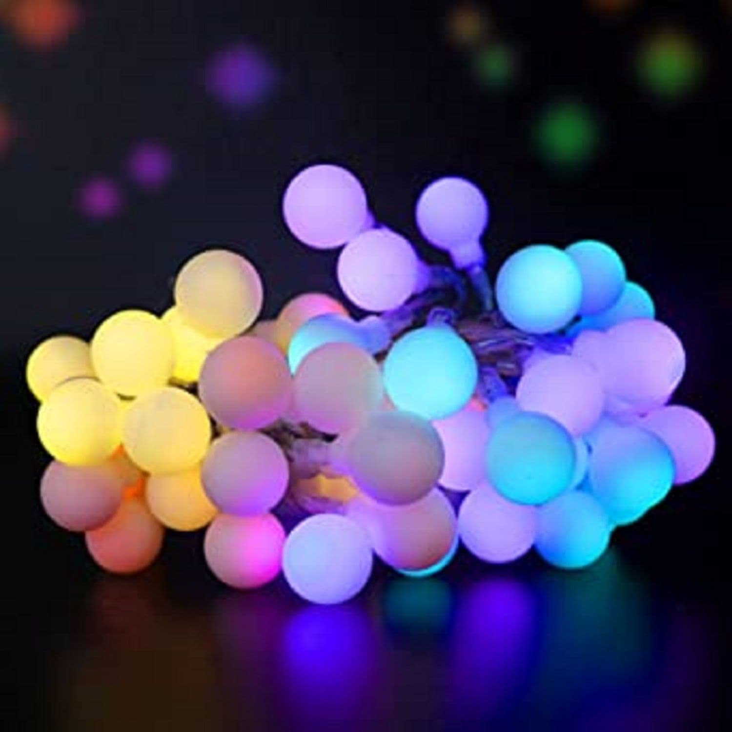 5M Waterproof Globe Outdoor Garden Christmas String Lights RGB IP54