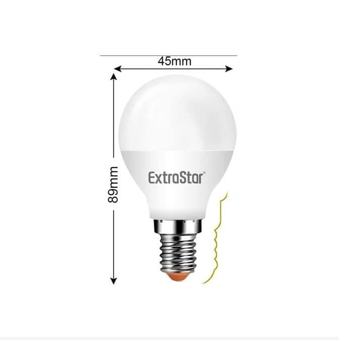 5W LED G45 Golf Ball Bulb E14 Warm 3000K