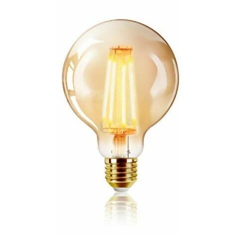 6W LED G95 Ball Vintage Filament Light Bulb Warm